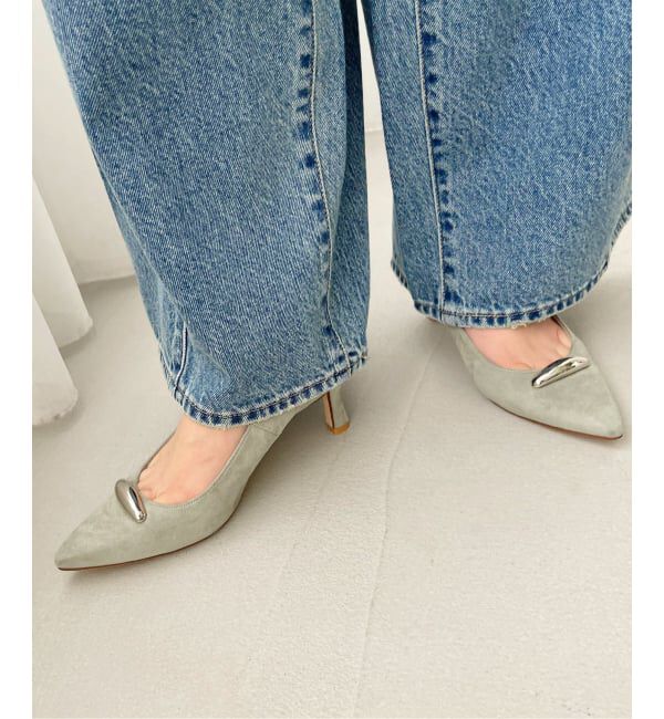  「6.5cmポインテッドメタルモチーフパンプス」|パンプス|