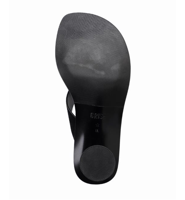 GRISE「GRISE5cmレザーEDGEトングサンダル」|サンダル|