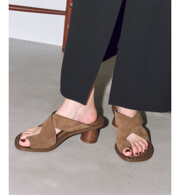 GRISE「GRISE5cmレザーEDGEトングサンダル」|サンダル|