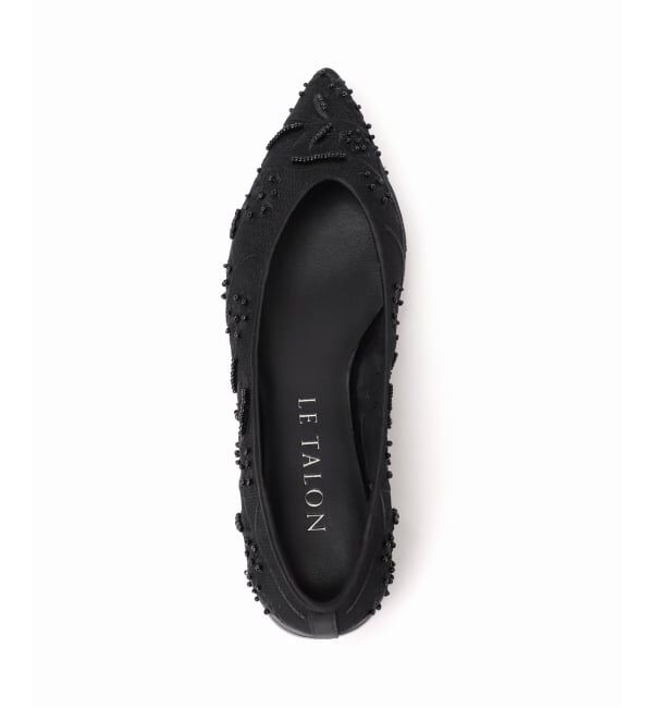  「《追加予約》ポインテッドフラワーエンブロイダリーフラット」|その他|