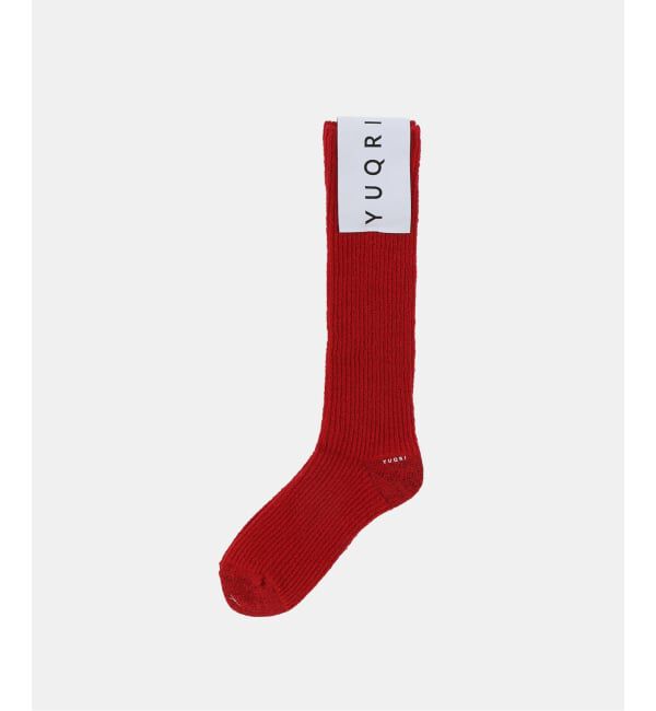 GRISE「YUQRI/ユクリ Crispy socks」|ソックス|レッド
