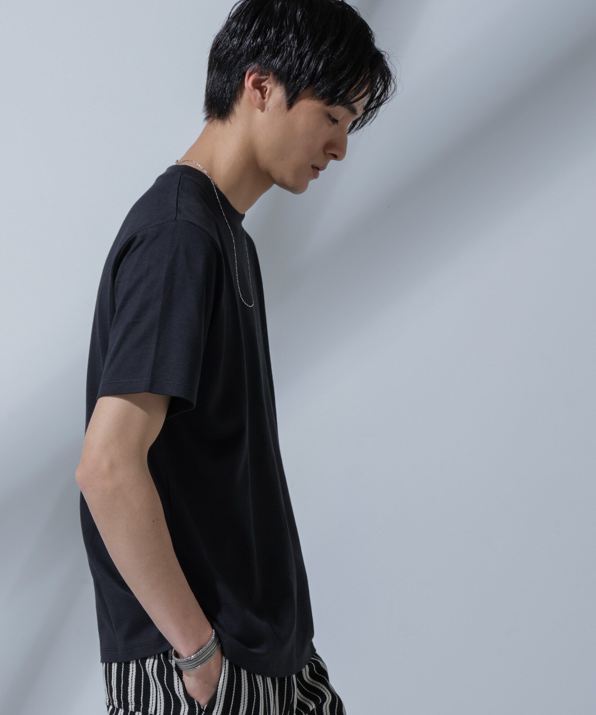 nano･universe「Anti Soaked(R)汗染み防止 クルーネックTシャツ」|Tシャツ・カットソー|