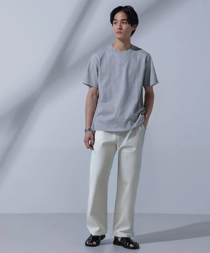 nano･universe「Anti Soaked(R)汗染み防止 クルーネックTシャツ」|Tシャツ・カットソー|