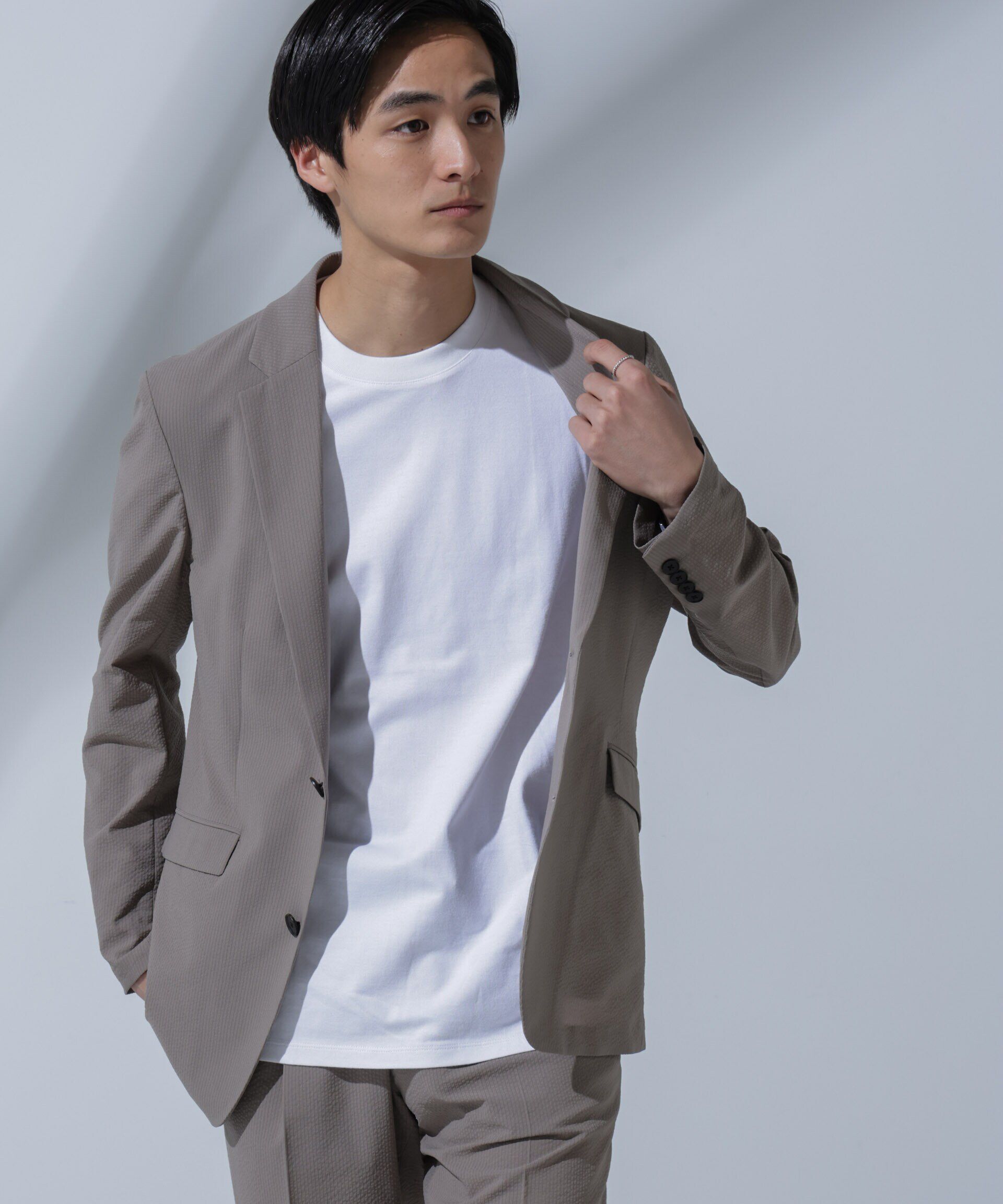 nano･universe「Anti Soaked(R)汗染み防止 クルーネックTシャツ」|Tシャツ・カットソー|