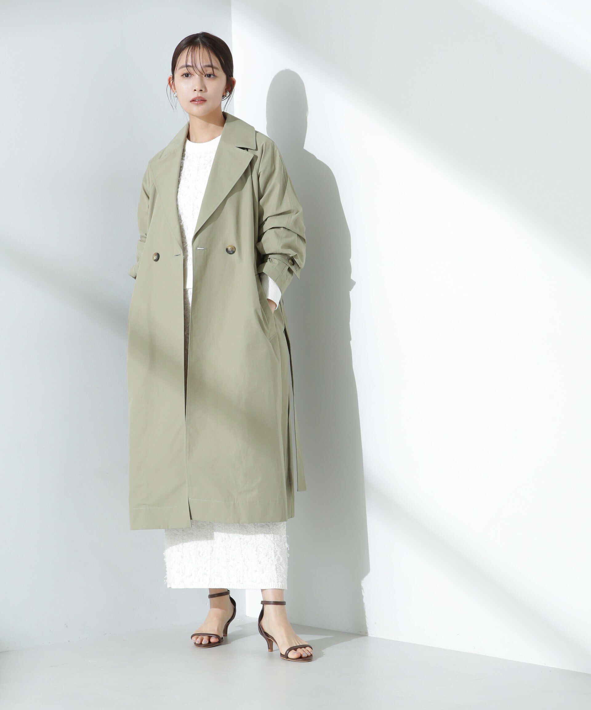 nano･universe「撥水加工コットンナイロンバックギャザーコート」|その他|