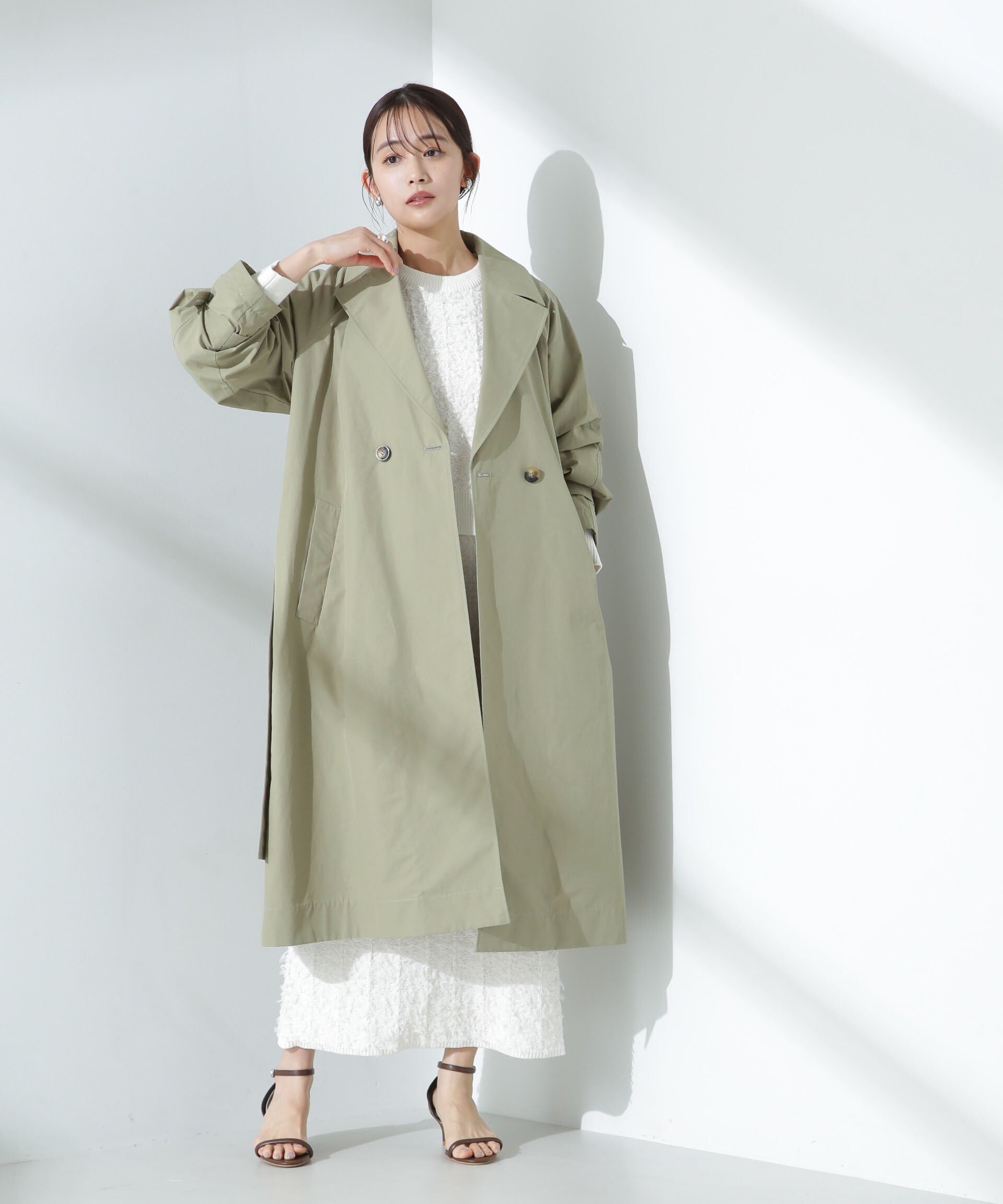 nano･universe「撥水加工コットンナイロンバックギャザーコート」|その他|