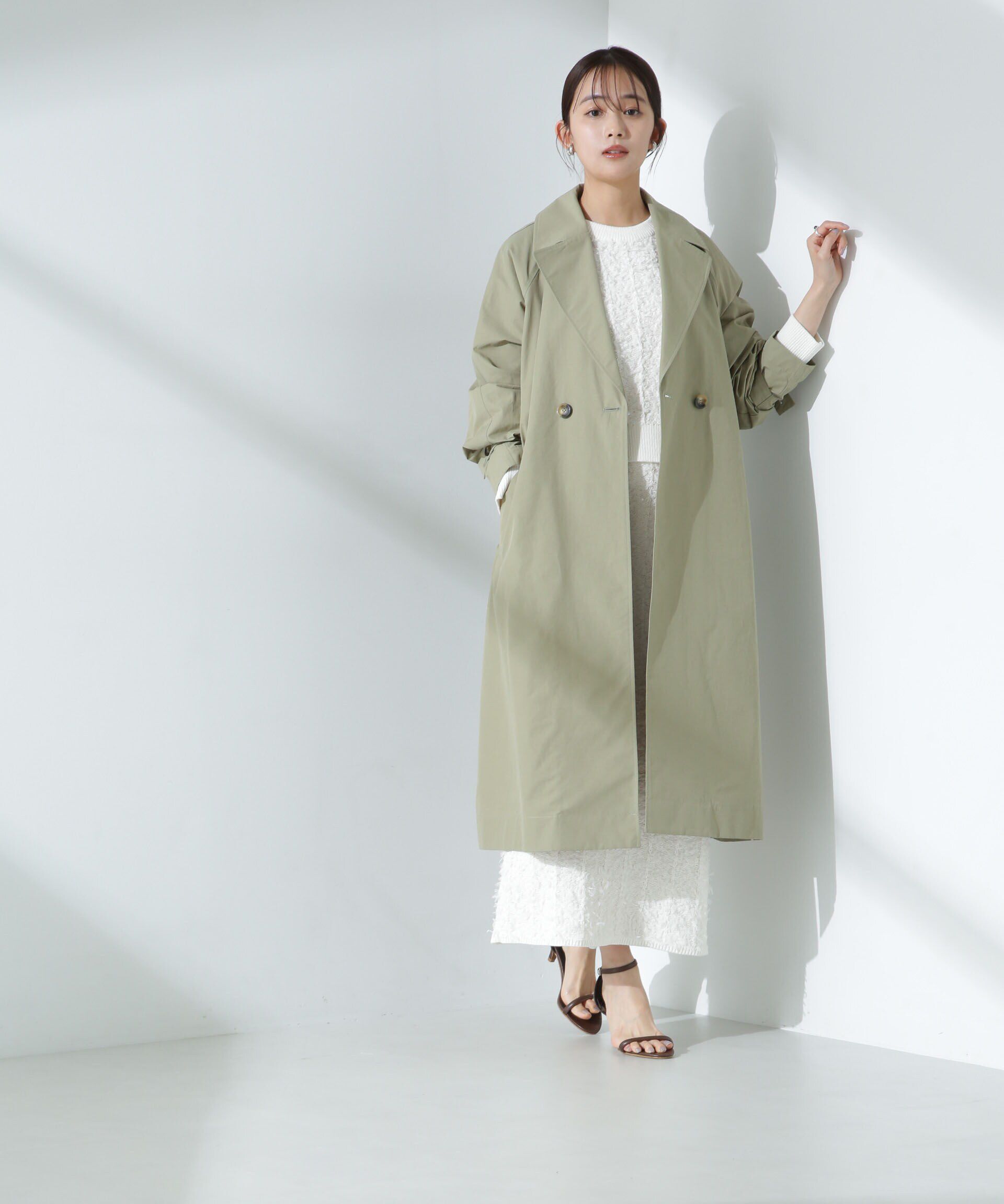 nano･universe「撥水加工コットンナイロンバックギャザーコート」|その他|