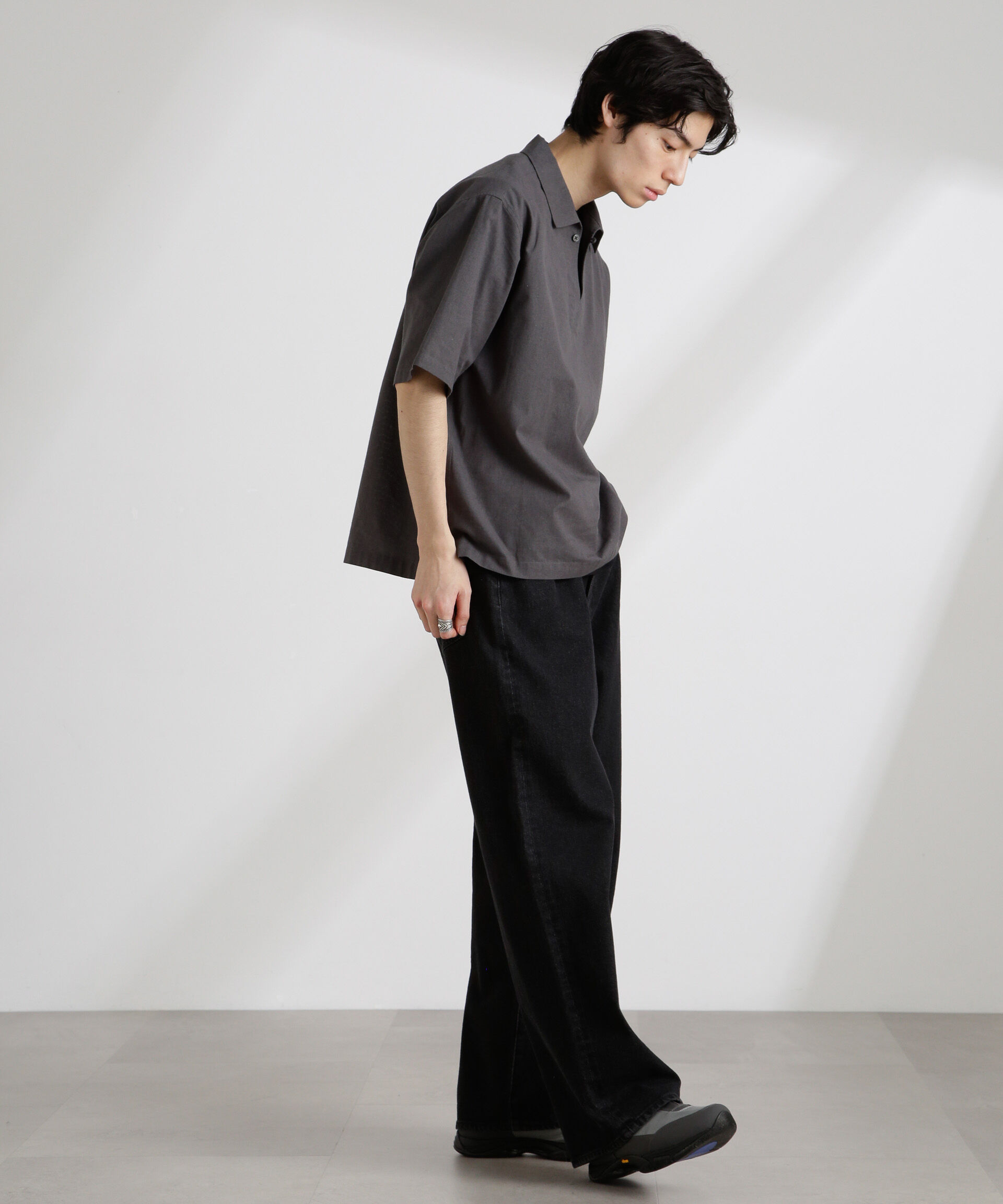 nano･universe「クールマックスリネンスキッパー」|シャツ・ブラウス|