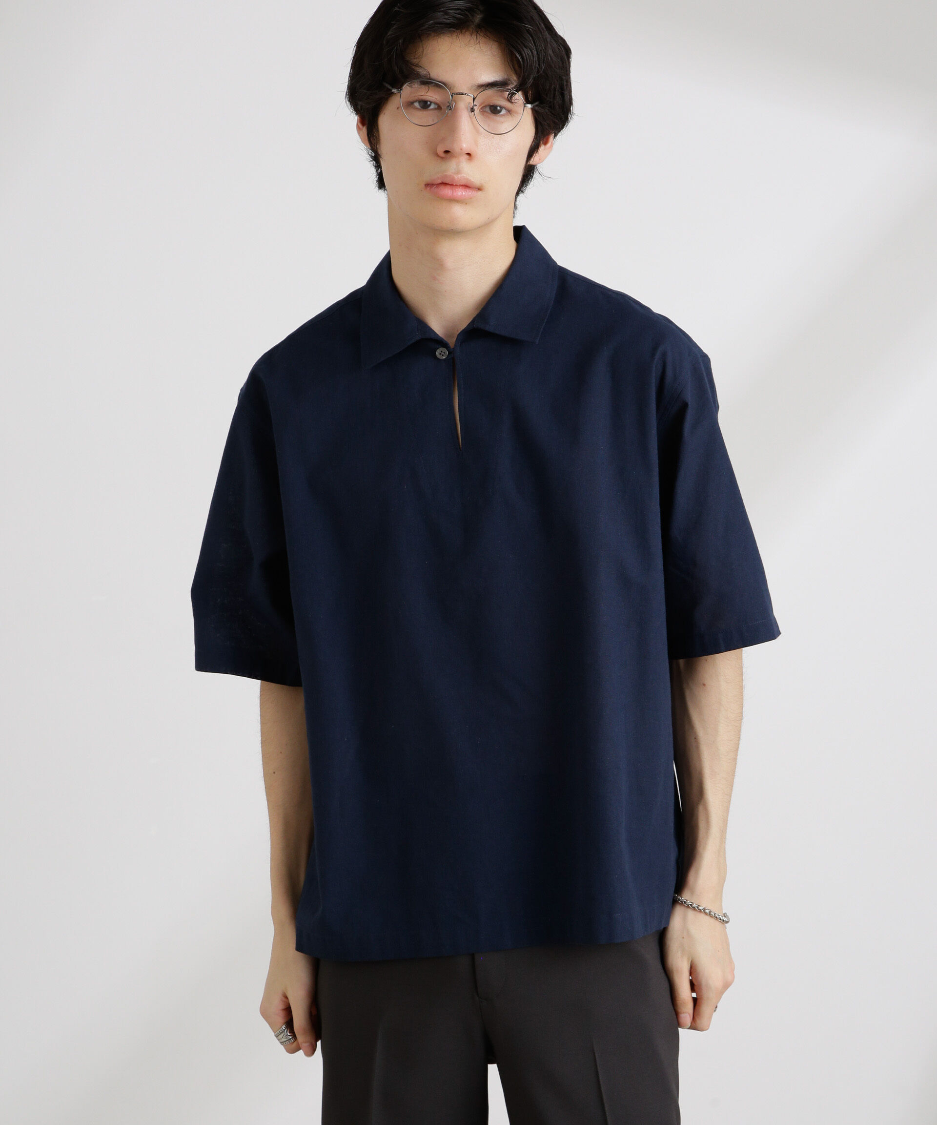 nano･universe「クールマックスリネンスキッパー」|シャツ・ブラウス|