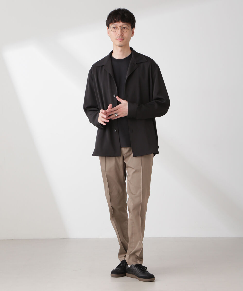nano･universe「ドライツイル オーバーシャツジャケット」|テーラードジャケット|