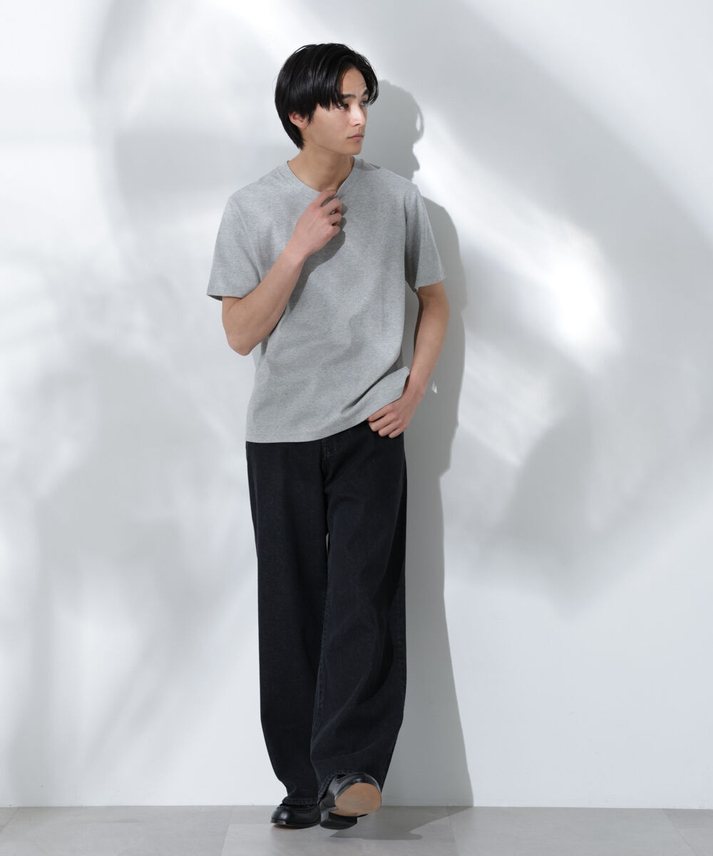 nano･universe「Anti Soaked(R) 汗染み防止 クルーネック レギュラーシルエットTシャツ」|Tシャツ・カットソー|