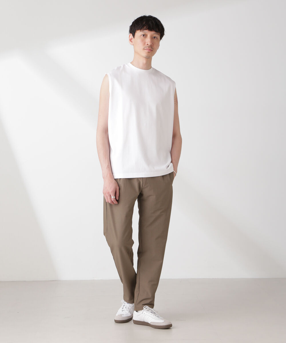 nano･universe「クールタッチ プレーティング天竺 ノースリーブ」|Tシャツ・カットソー|