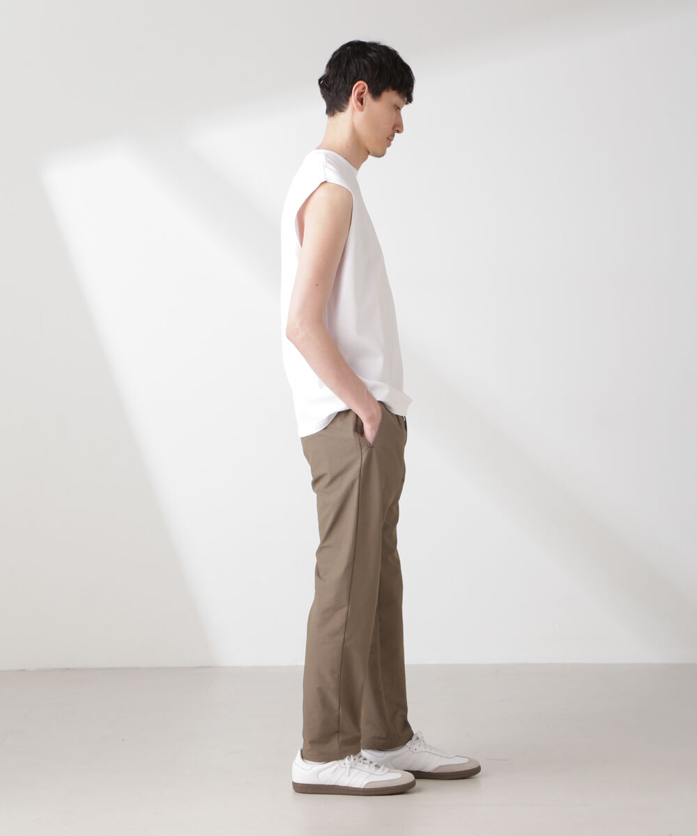 nano･universe「クールタッチ プレーティング天竺 ノースリーブ」|Tシャツ・カットソー|