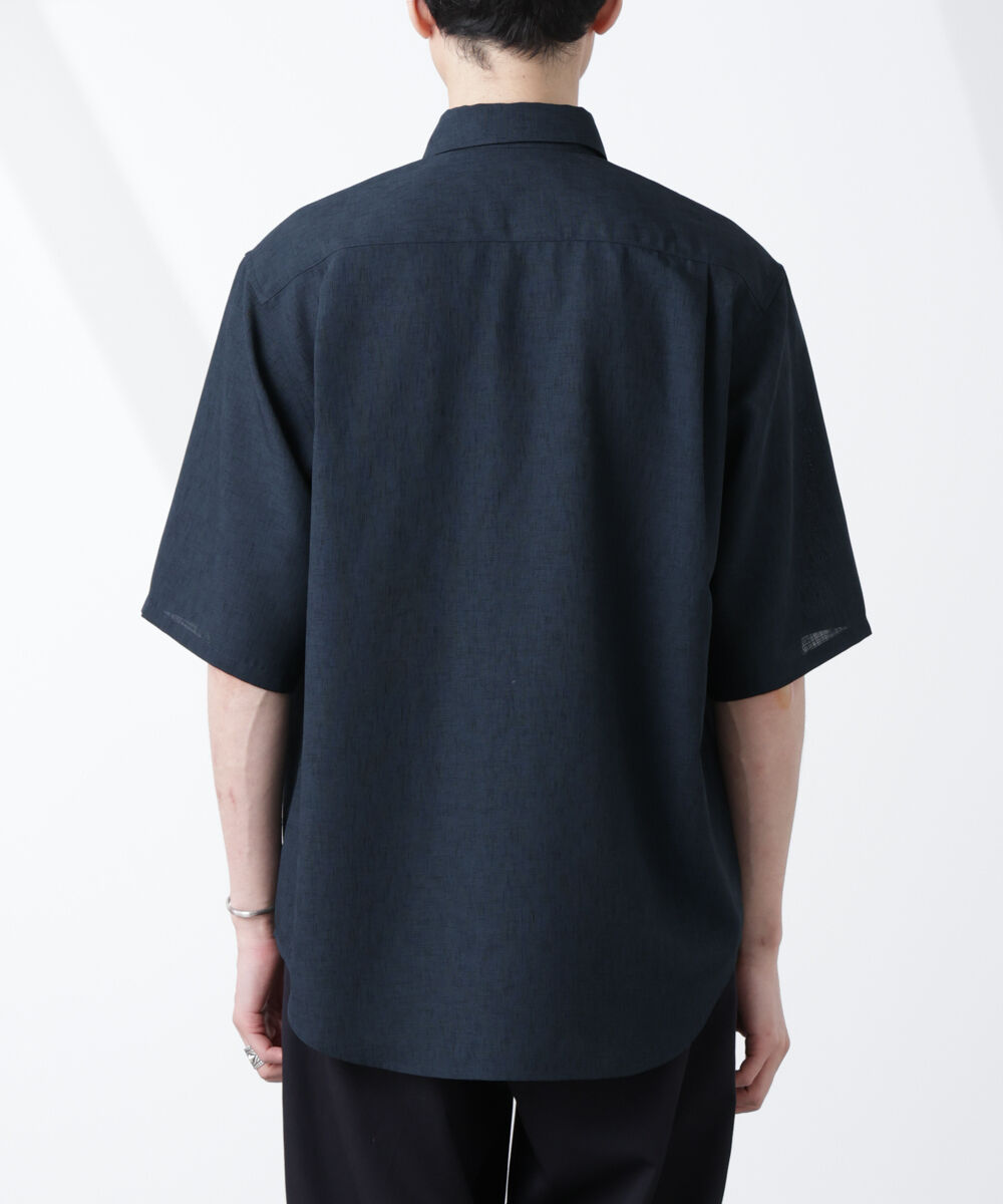 nano･universe「テックリネンシャツ 半袖」|シャツ・ブラウス|