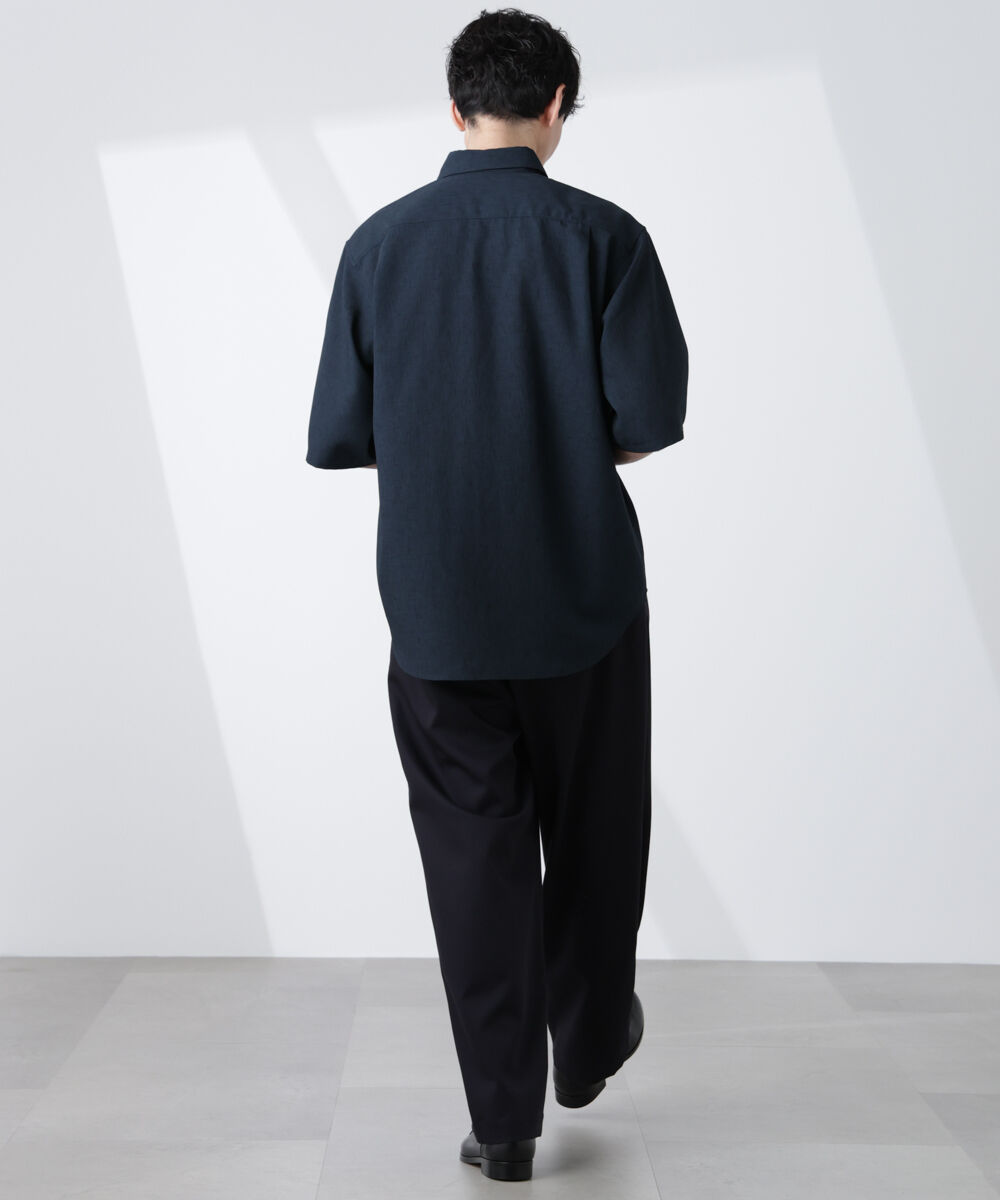 nano･universe「テックリネンシャツ 半袖」|シャツ・ブラウス|