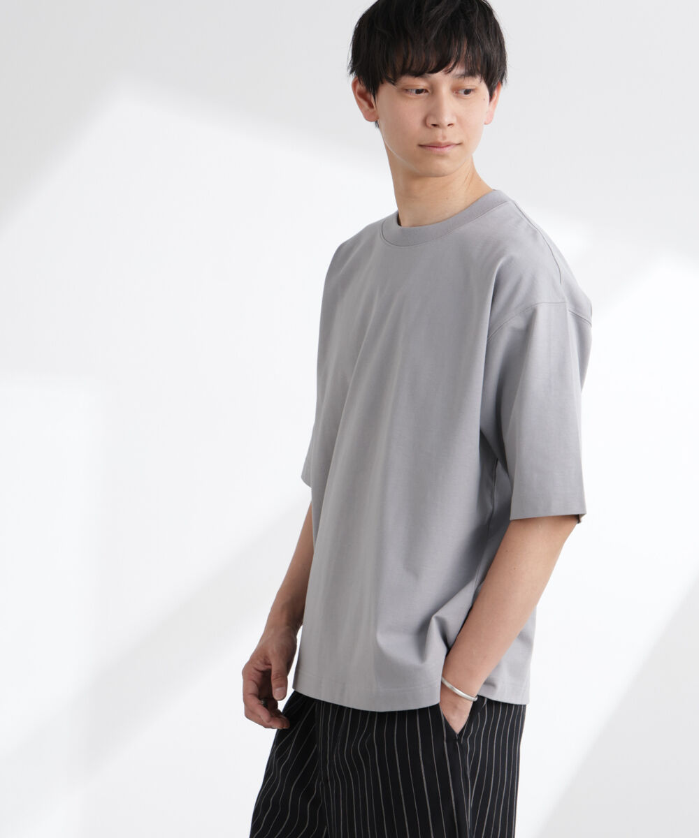 nano･universe「ヘビーウェイトワイドTシャツ 半袖」|Tシャツ・カットソー|ブルーグレー5
