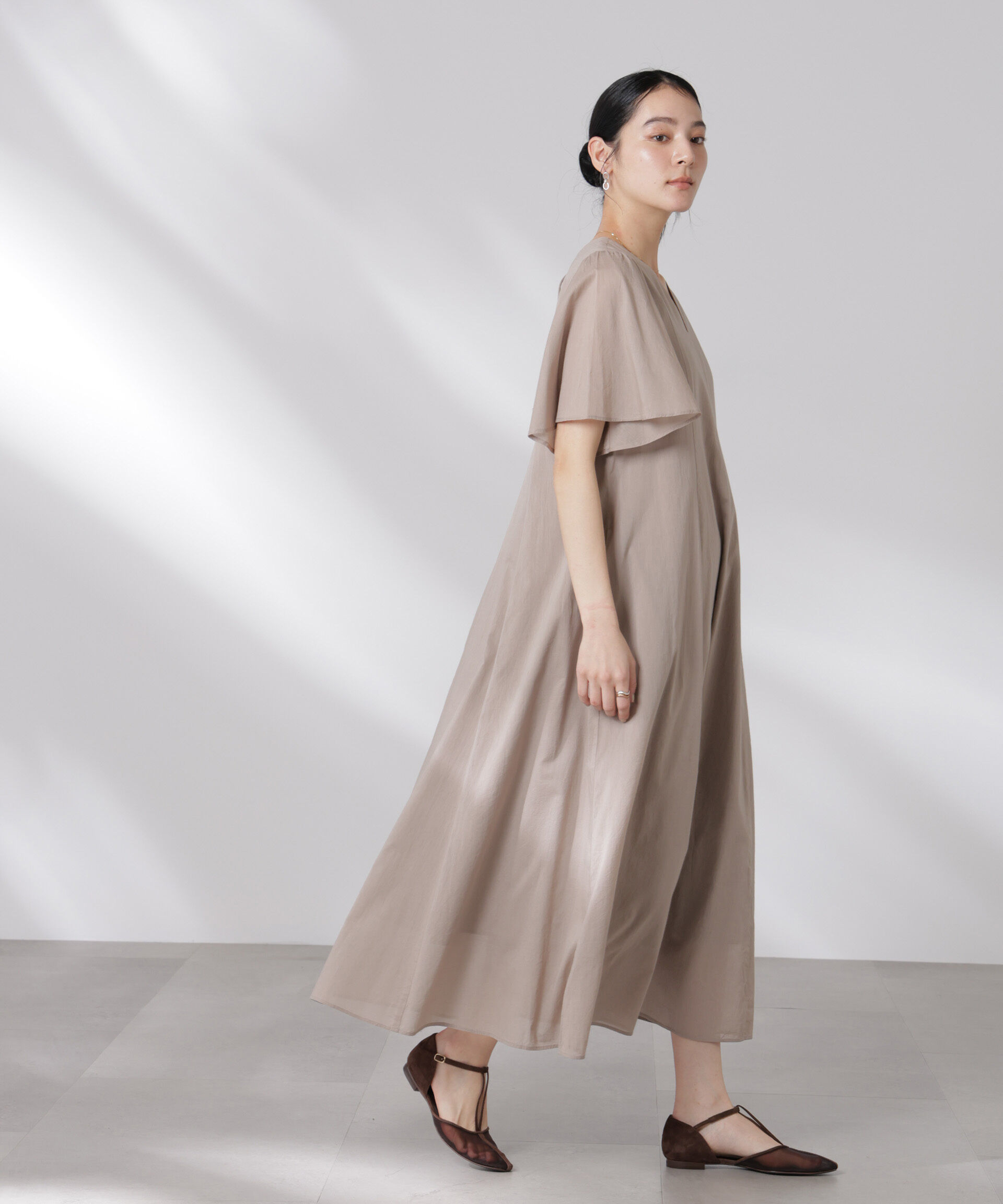 nano･universe「made in india コットンフレアワンピース」|ワンピース|