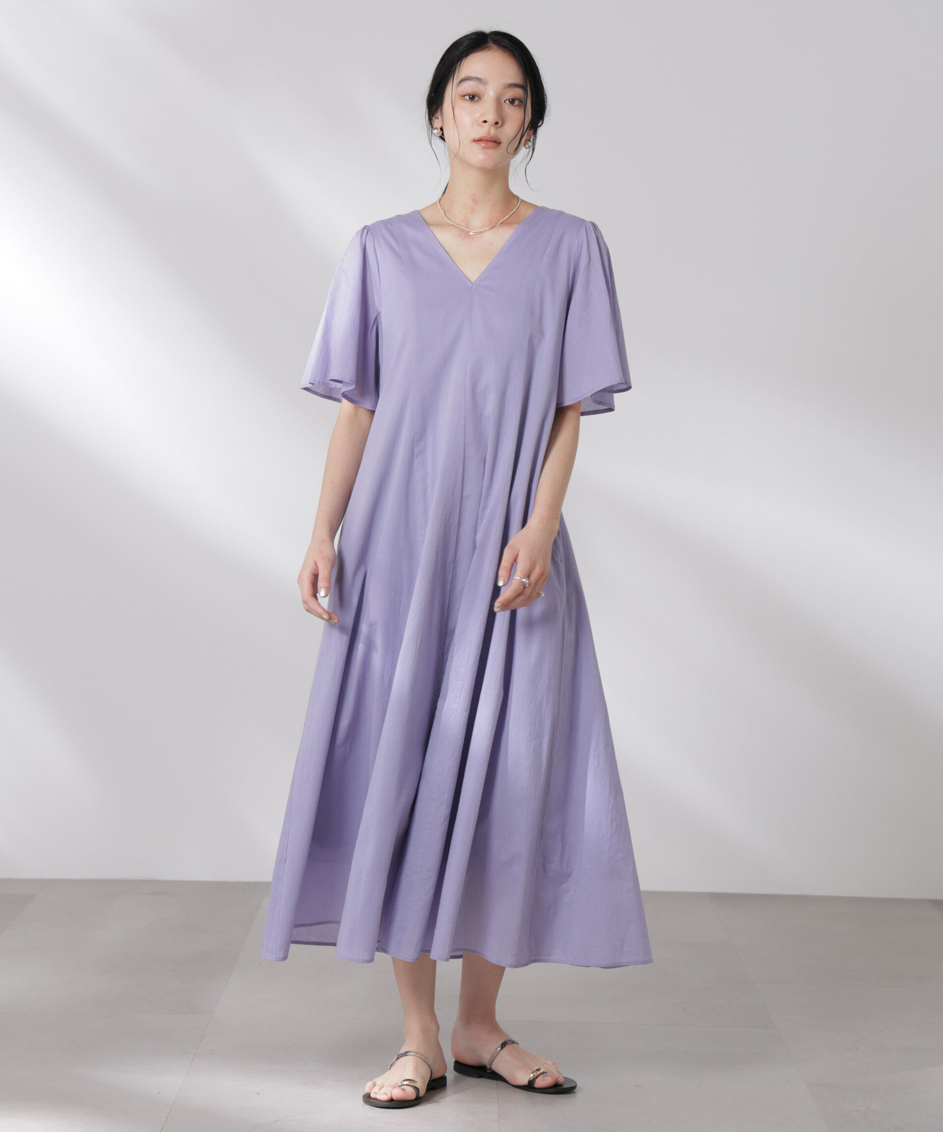 nano･universe「made in india コットンフレアワンピース」|ワンピース|