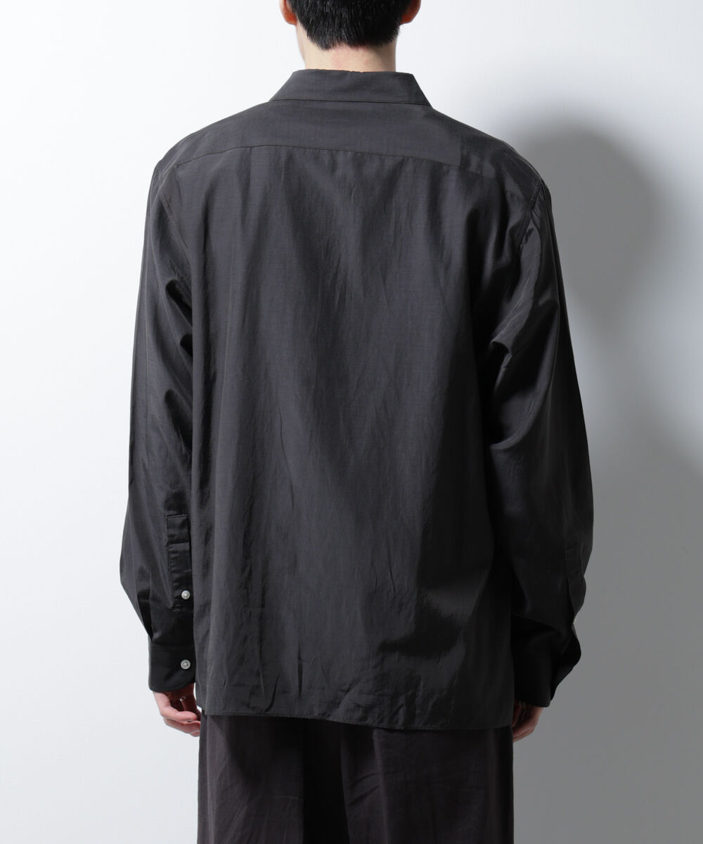 nano･universe「キュプラコットンバルーズシャツ 長袖」|シャツ・ブラウス|