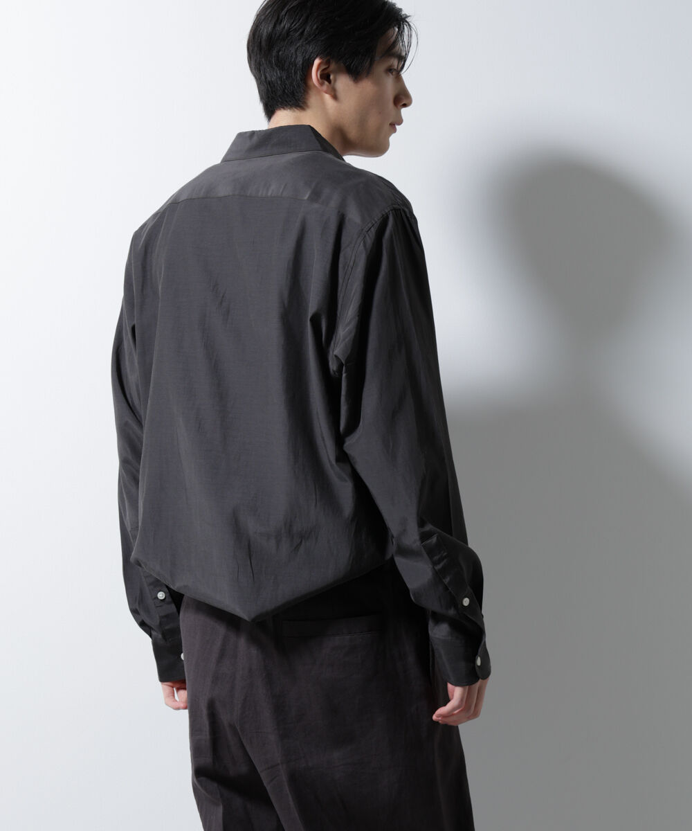 nano･universe「キュプラコットンバルーズシャツ 長袖」|シャツ・ブラウス|