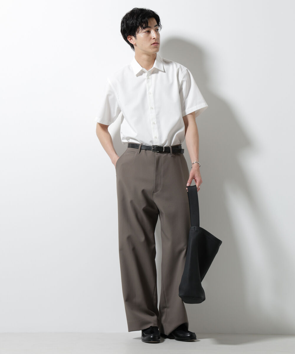 nano･universe「スタンダードレギュラーカラーシャツ/半袖」|シャツ・ブラウス|