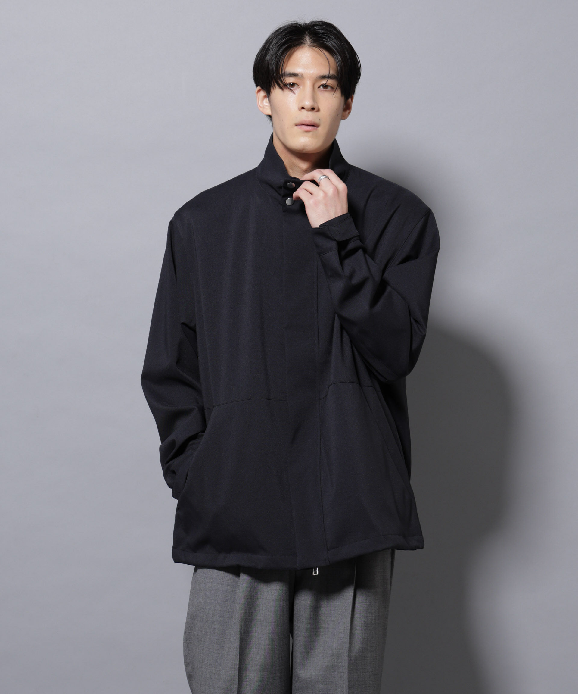 nano･universe「「RainComfortWear」ダントツ撥水透湿コーティング2WAYブルゾン」|ブルゾン・スタジャン|