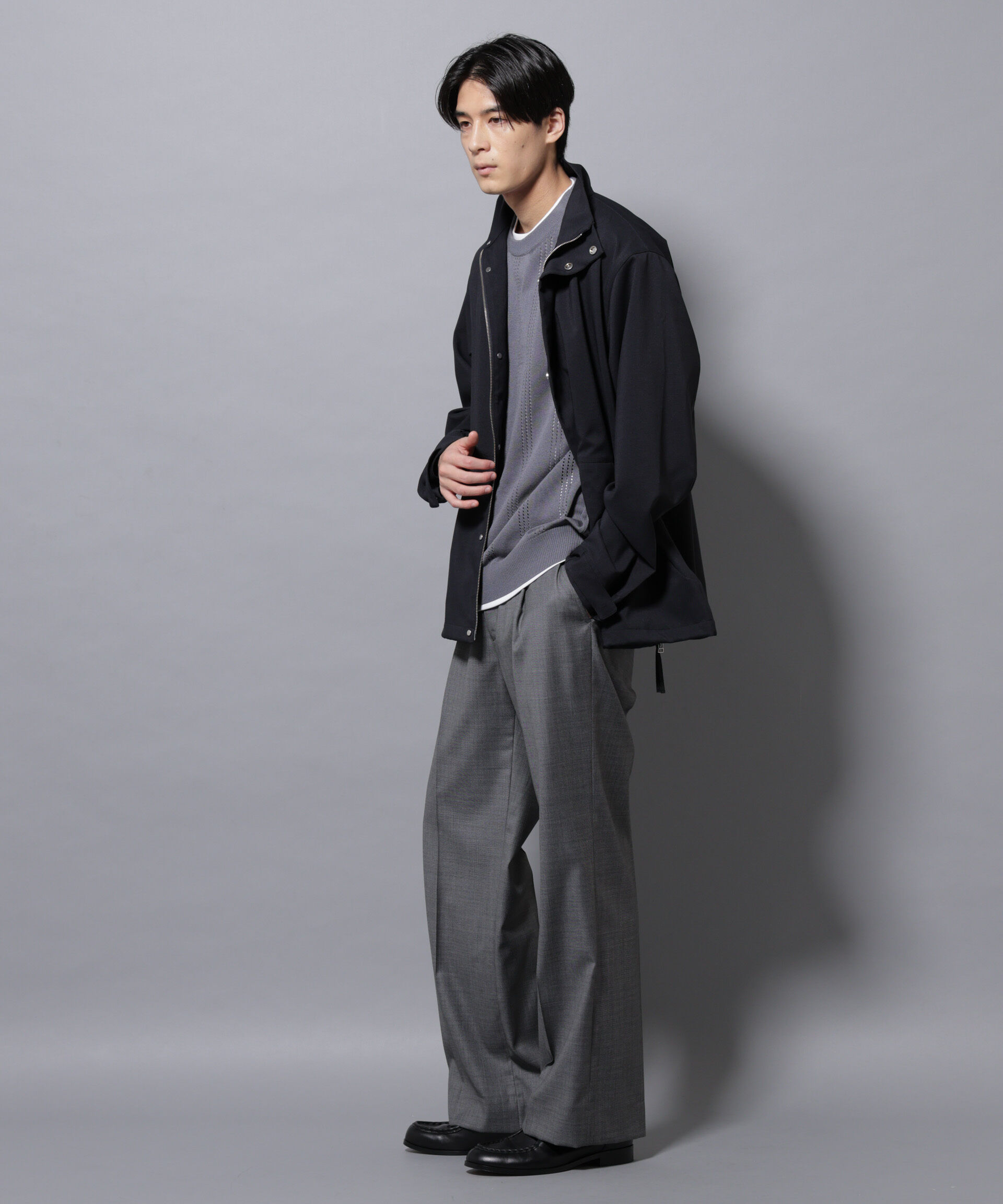 nano･universe「「RainComfortWear」ダントツ撥水透湿コーティング2WAYブルゾン」|ブルゾン・スタジャン|