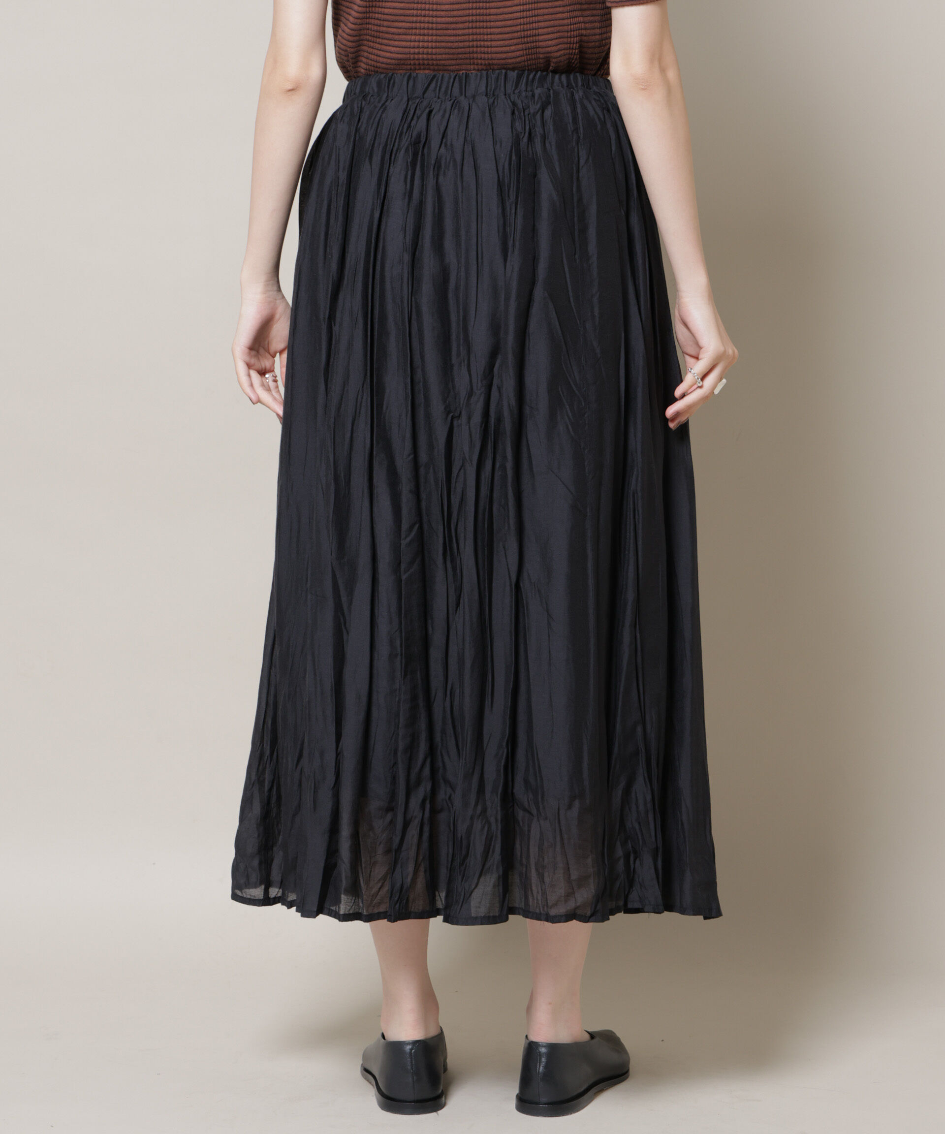 nano･universe「クリンクルシアースカート」|スカート|