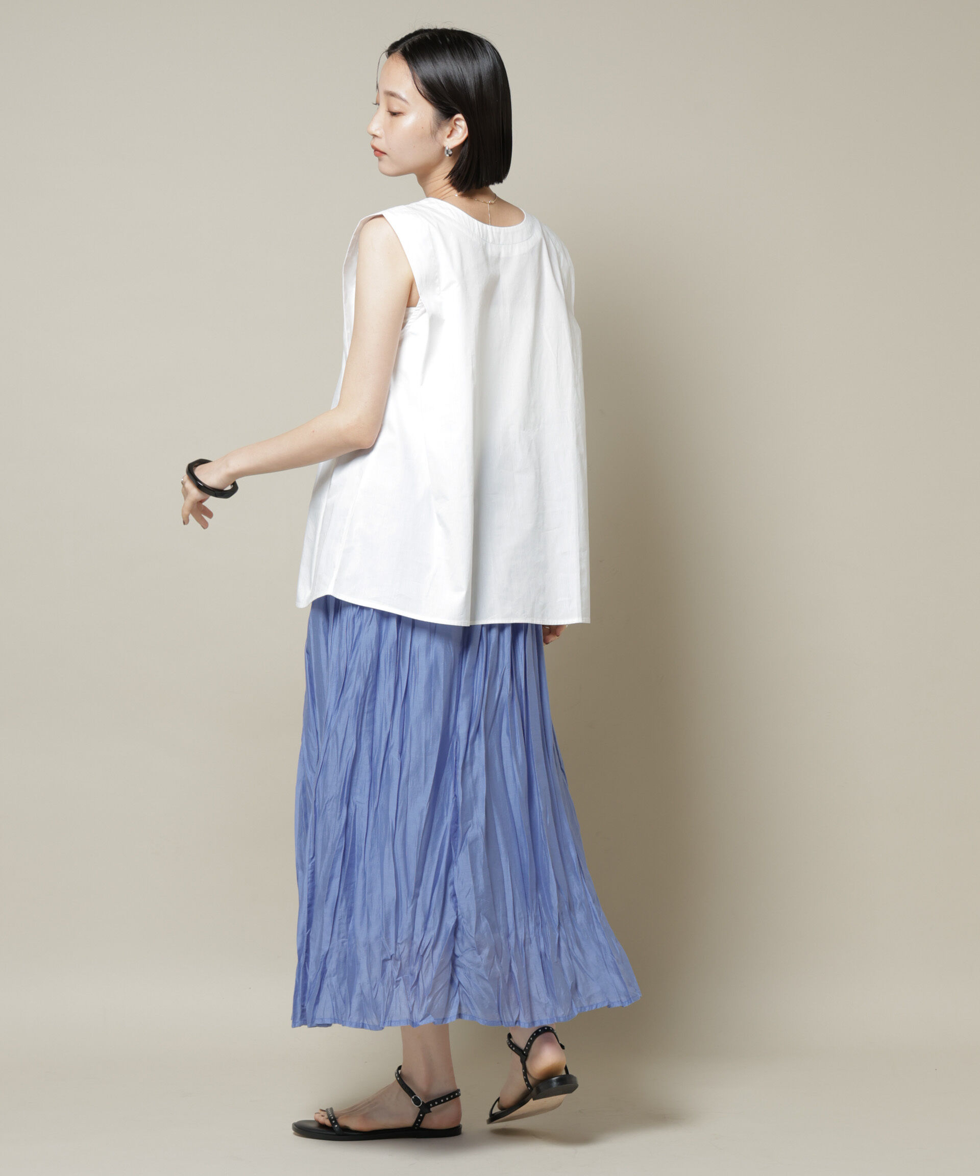 nano･universe「クリンクルシアースカート」|スカート|