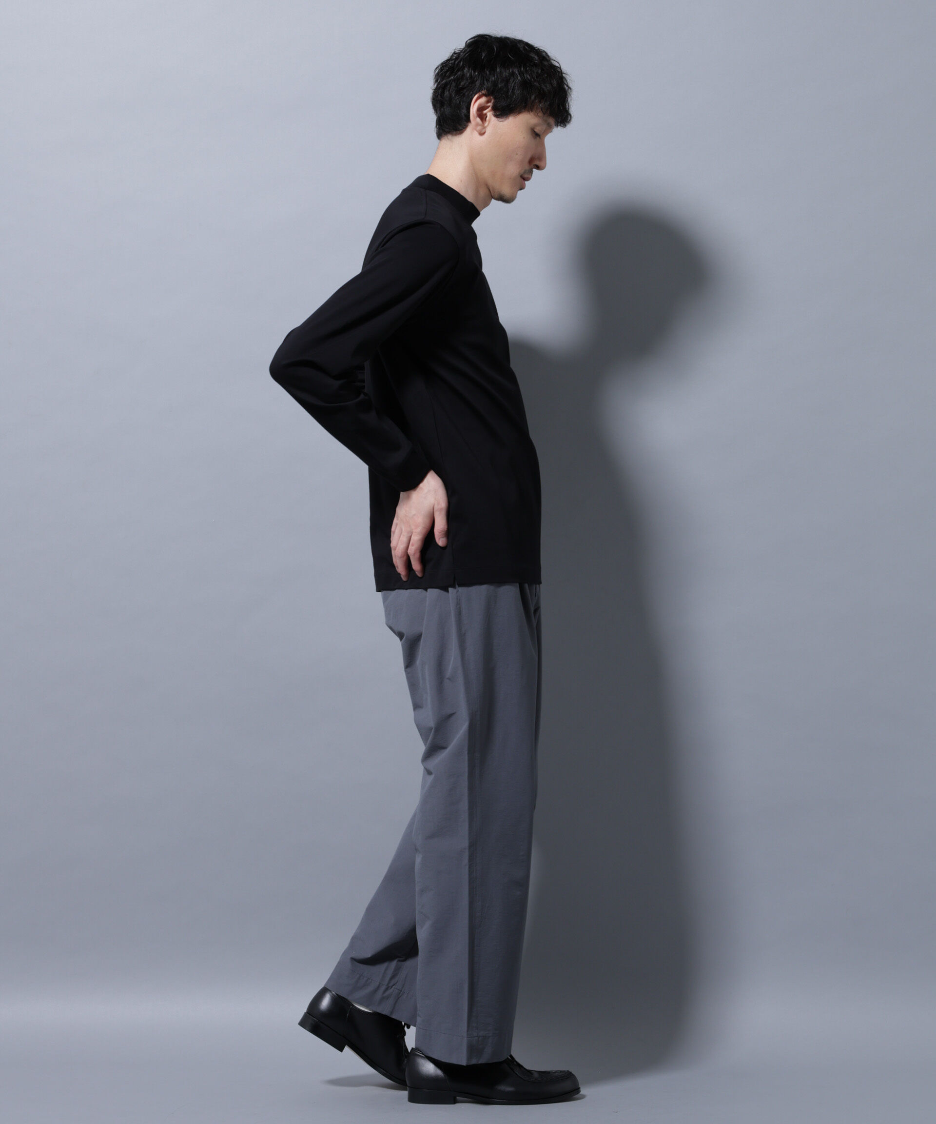 nano･universe「アンチスメルモックネックTシャツ 長袖」|Tシャツ・カットソー|