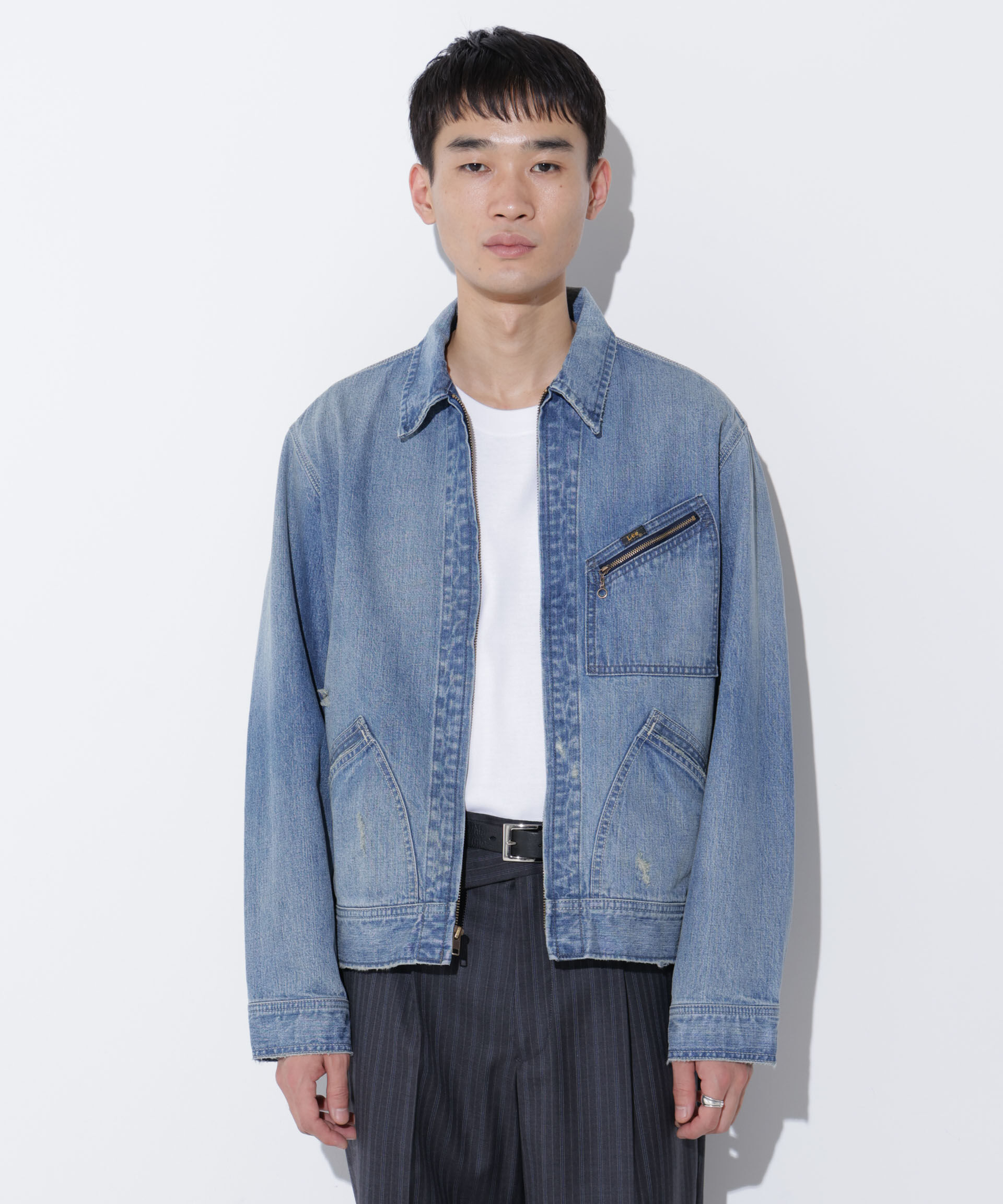 nano･universe「LEE/別注 91B ZIP-UPブルゾン」|ブルゾン・スタジャン|ブルー