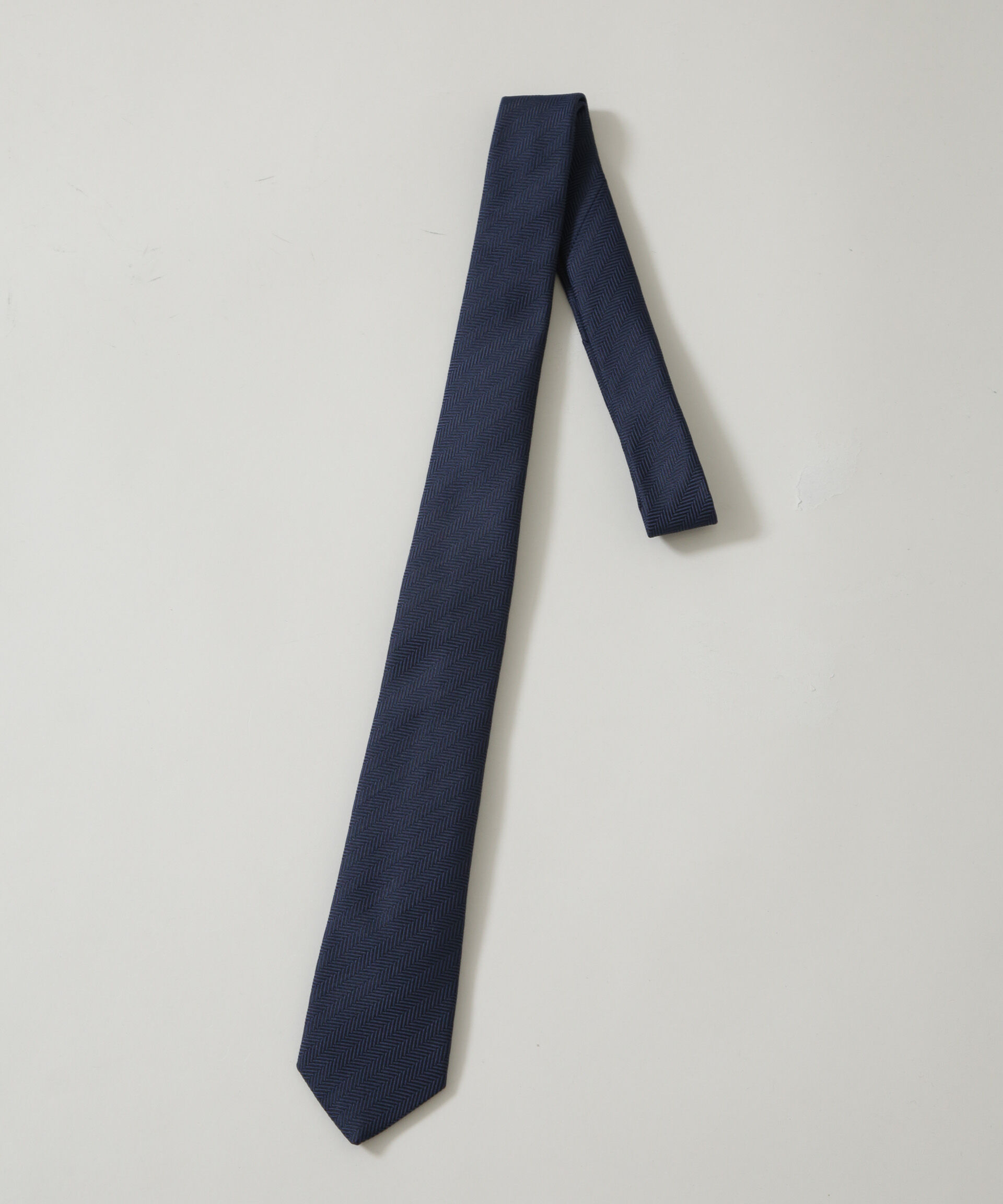 nano･universe「京都西陣ウォッシャブルヘリンボーンソリッドネクタイ」|ネクタイ・蝶ネクタイ|