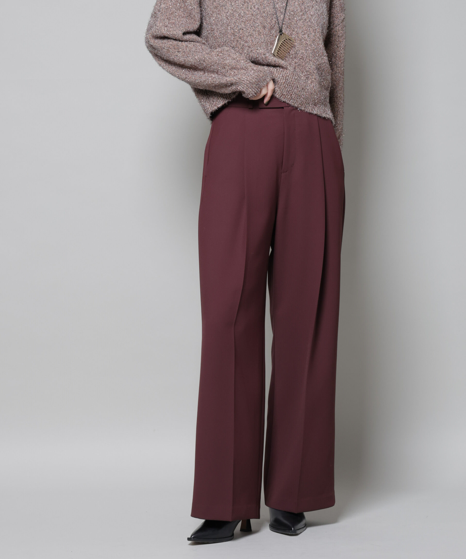 nano･universe「ツイルワイドスラックス」|チノ|