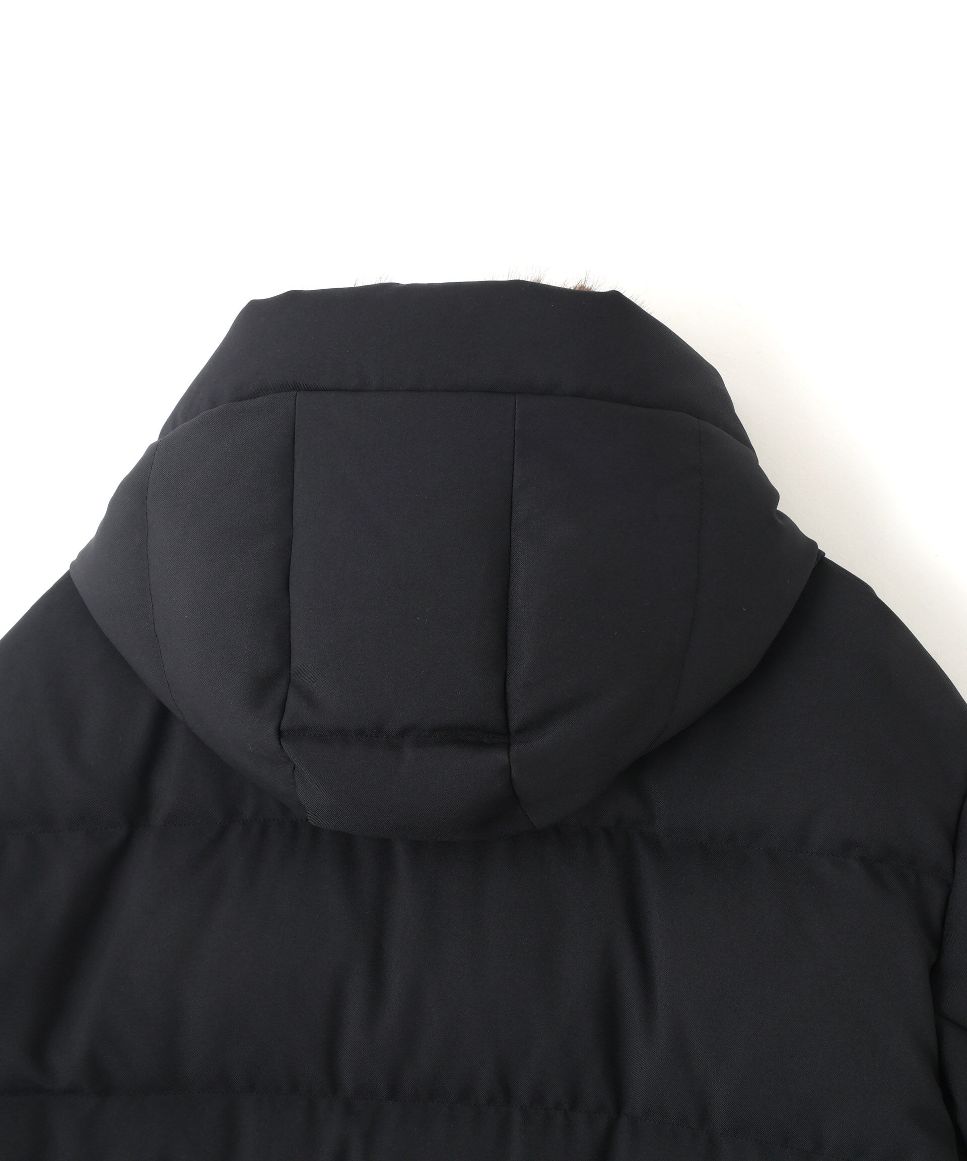 nano･universe「「西川ダウン(R)」フェイクファーカラーサージロングダウン」|ダウン|