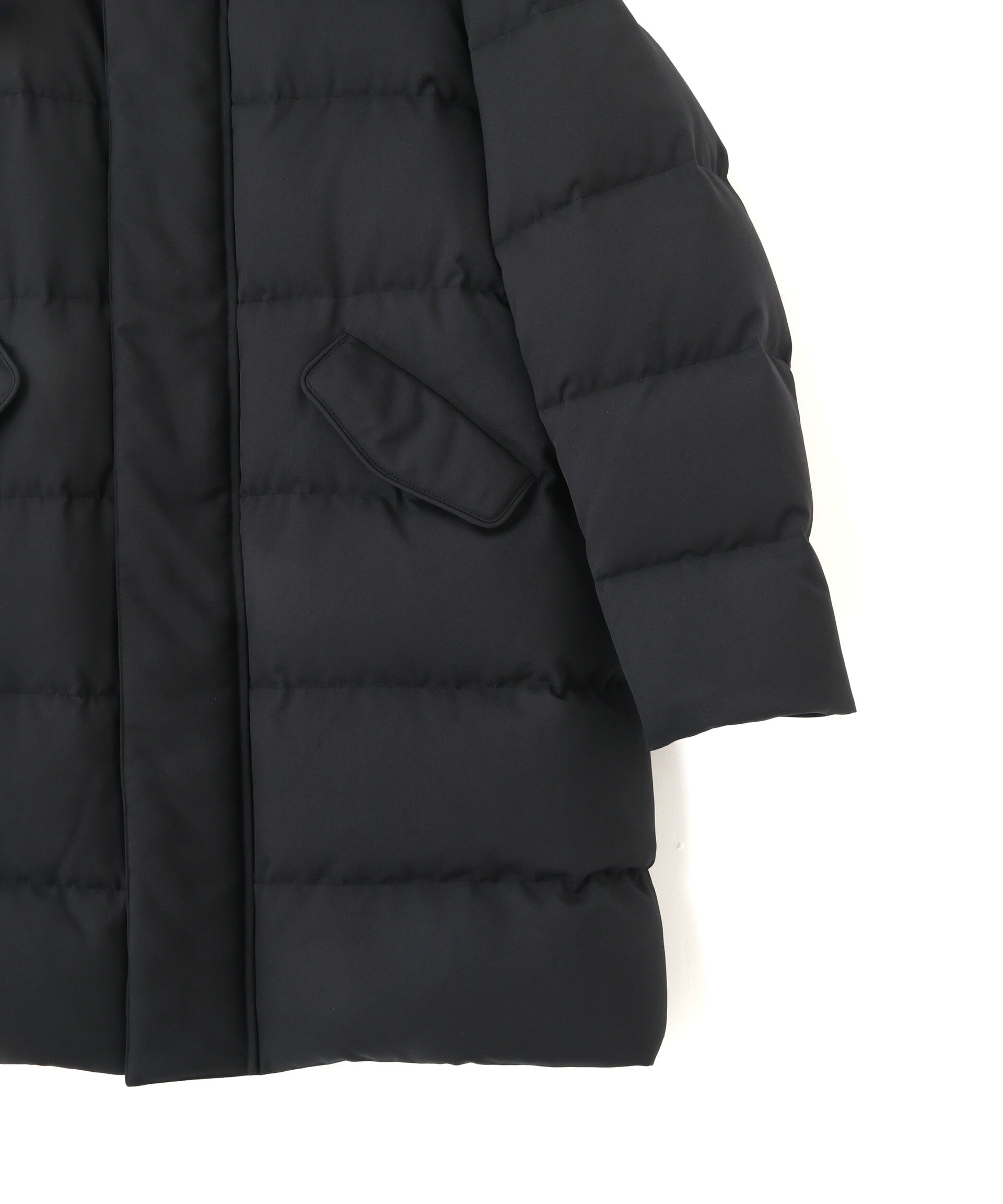 nano･universe「「西川ダウン(R)」フェイクファーカラーサージロングダウン」|ダウン|