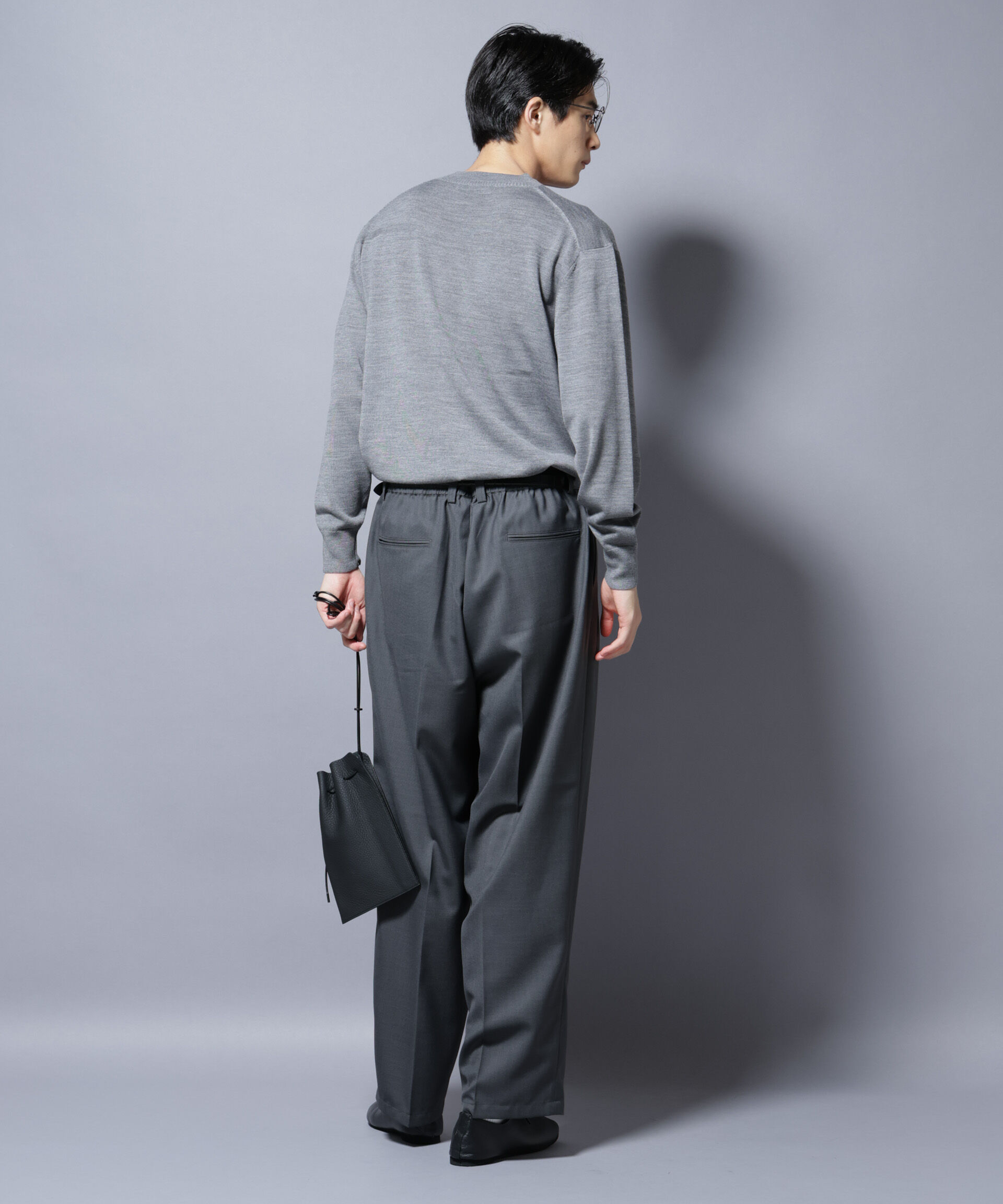 nano･universe「「毛玉レスニット」ファインゲージVネック」|ニット・セーター|