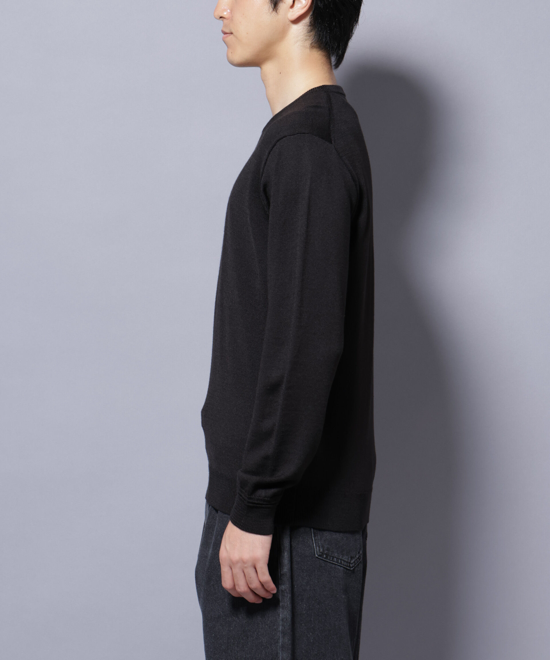 nano･universe「タスマニアミックスクルーネックニット」|ニット・セーター|