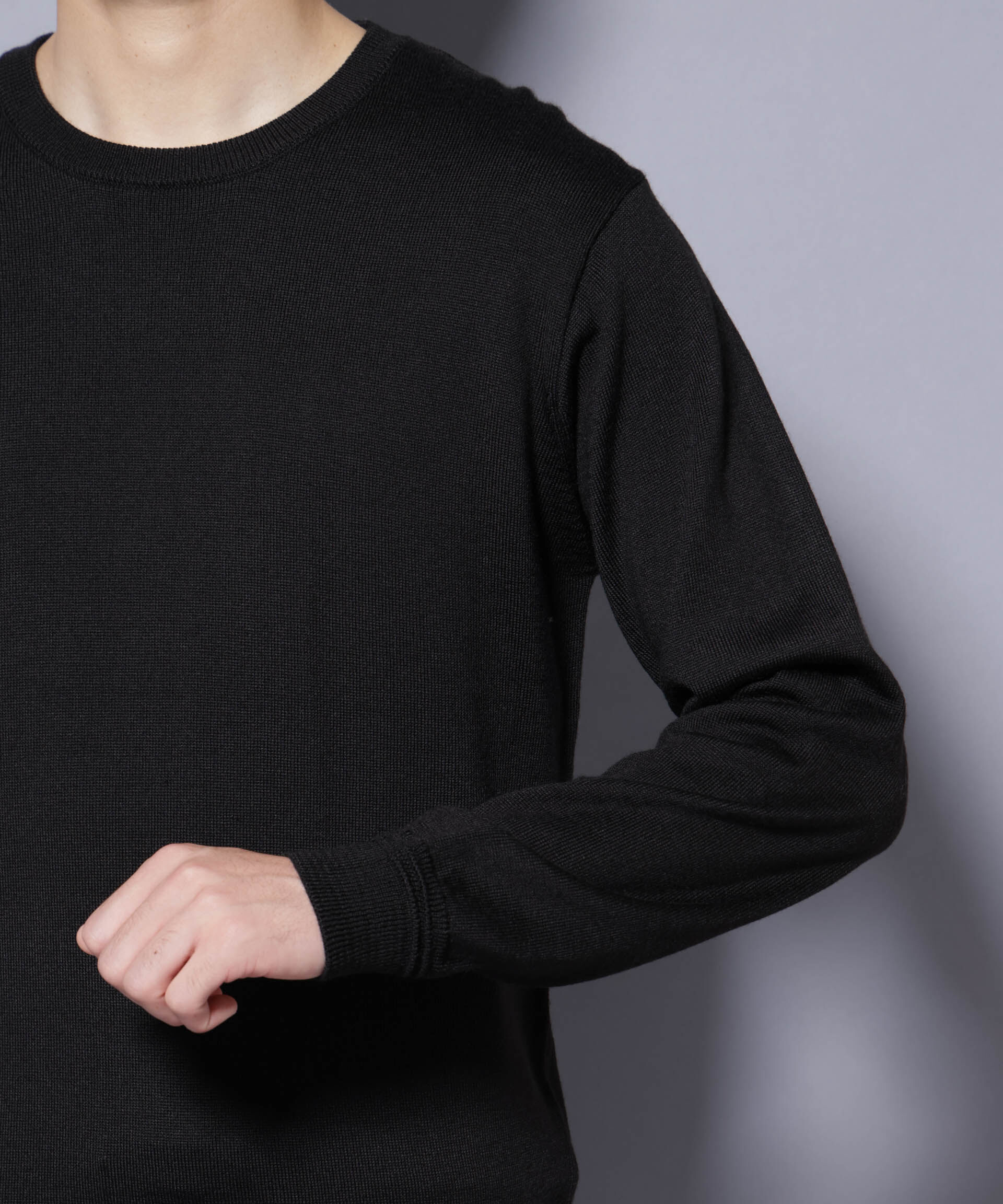 nano･universe「タスマニアミックスクルーネックニット」|ニット・セーター|