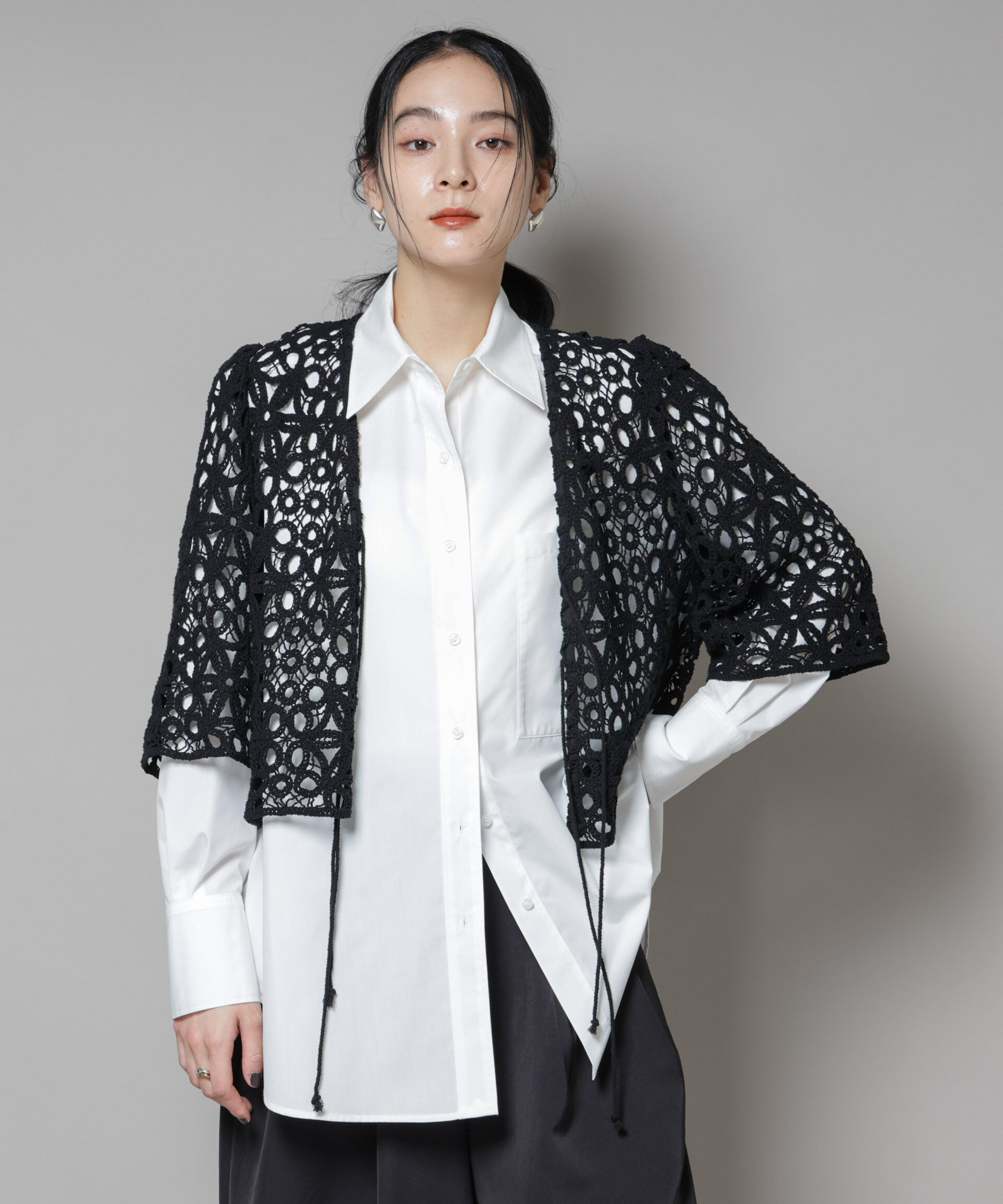 nano･universe「バッククロスオーバーシャツ」|シャツ・ブラウス|