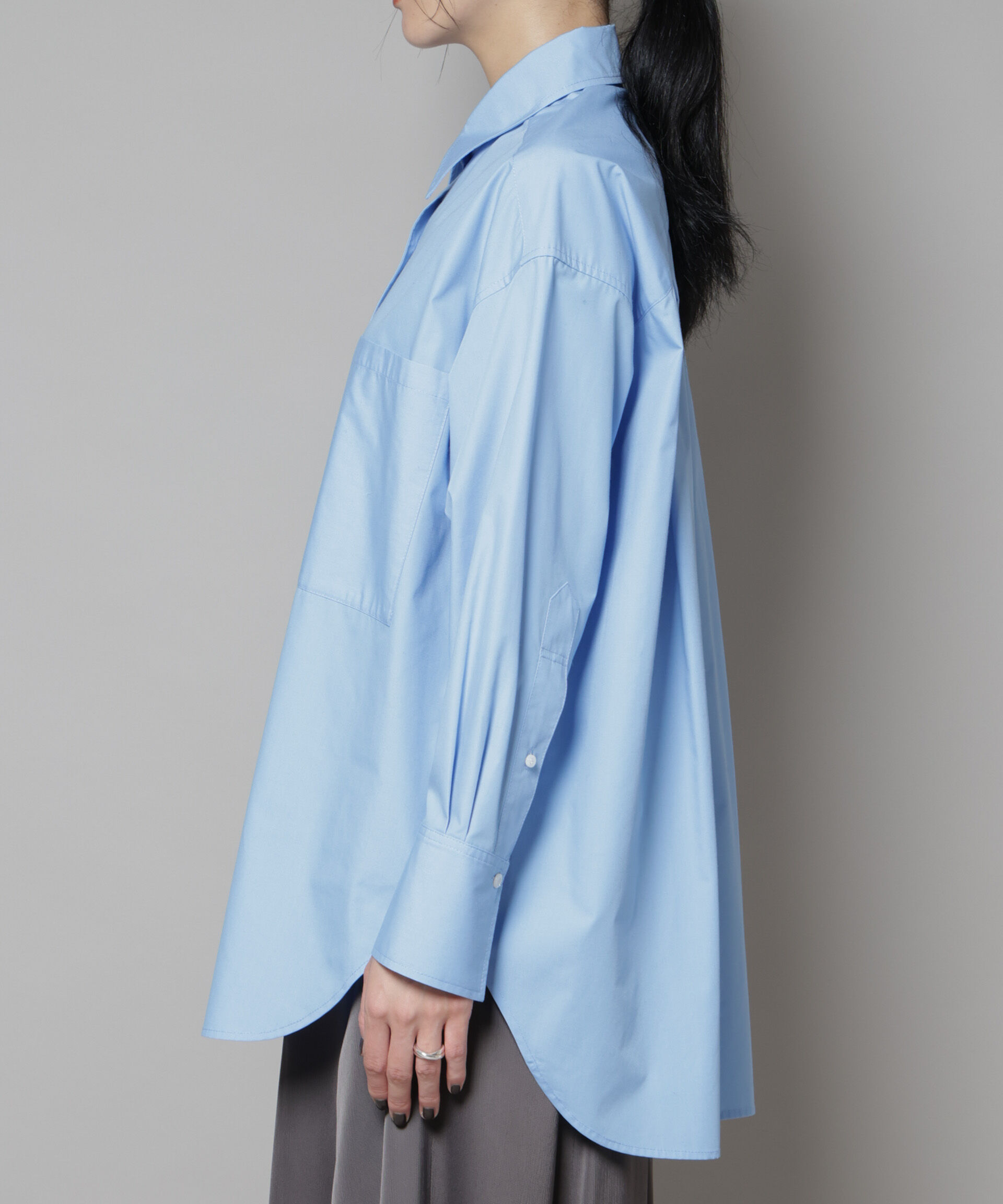 nano･universe「バッククロスオーバーシャツ」|シャツ・ブラウス|