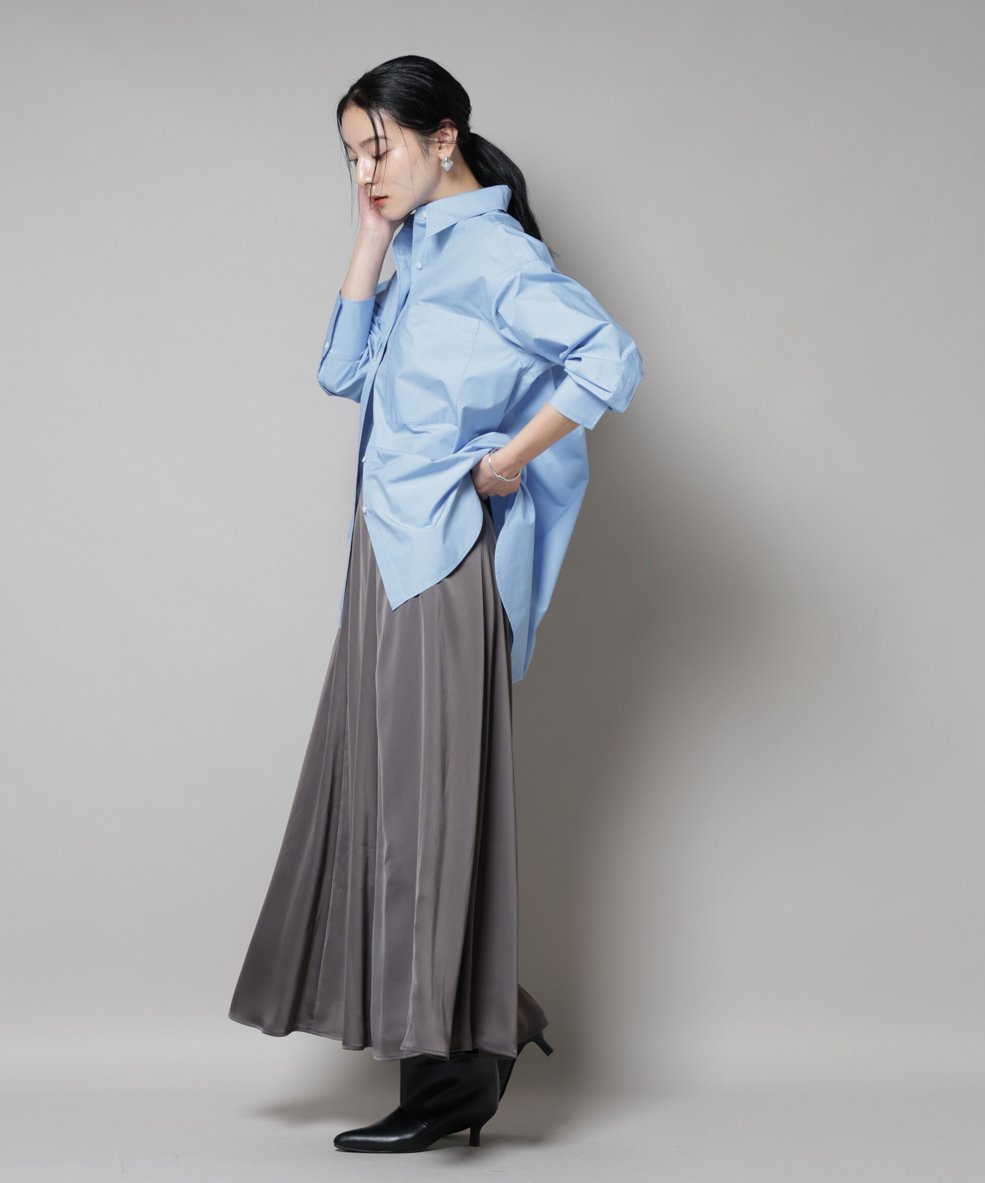 nano･universe「バッククロスオーバーシャツ」|シャツ・ブラウス|