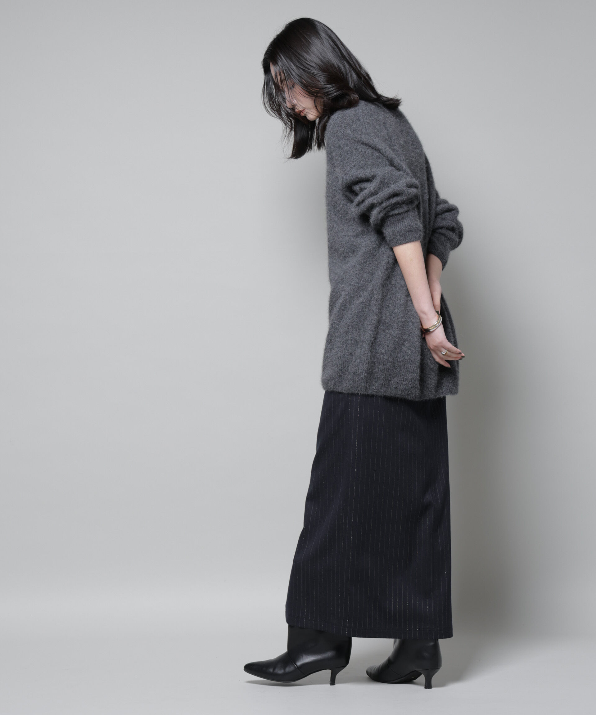 nano･universe「ウォッシャブルフォックスクルーワイドニットプルオーバー」|ニット・セーター|