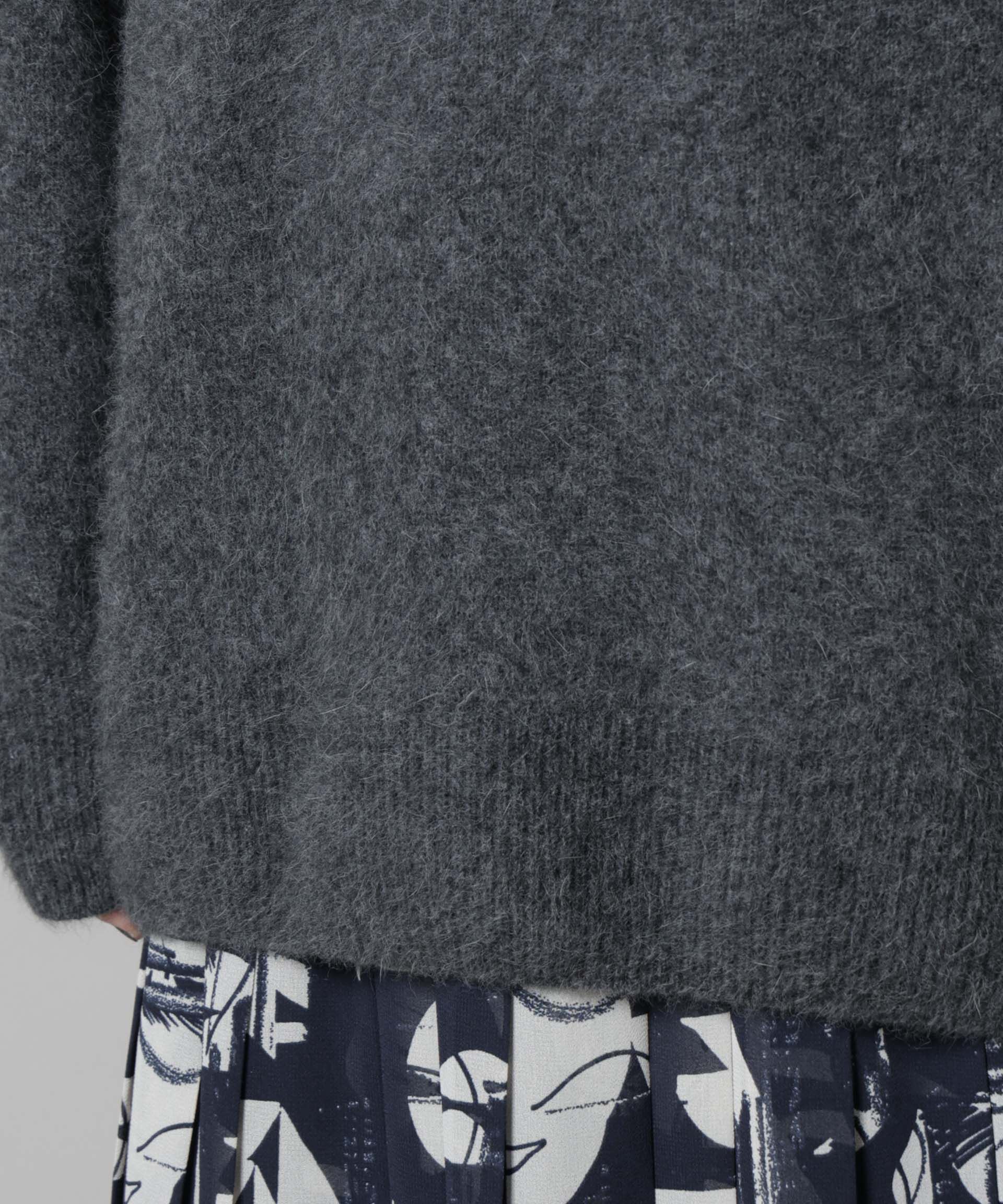 nano･universe「ウォッシャブルフォックスクルーワイドニットプルオーバー」|ニット・セーター|