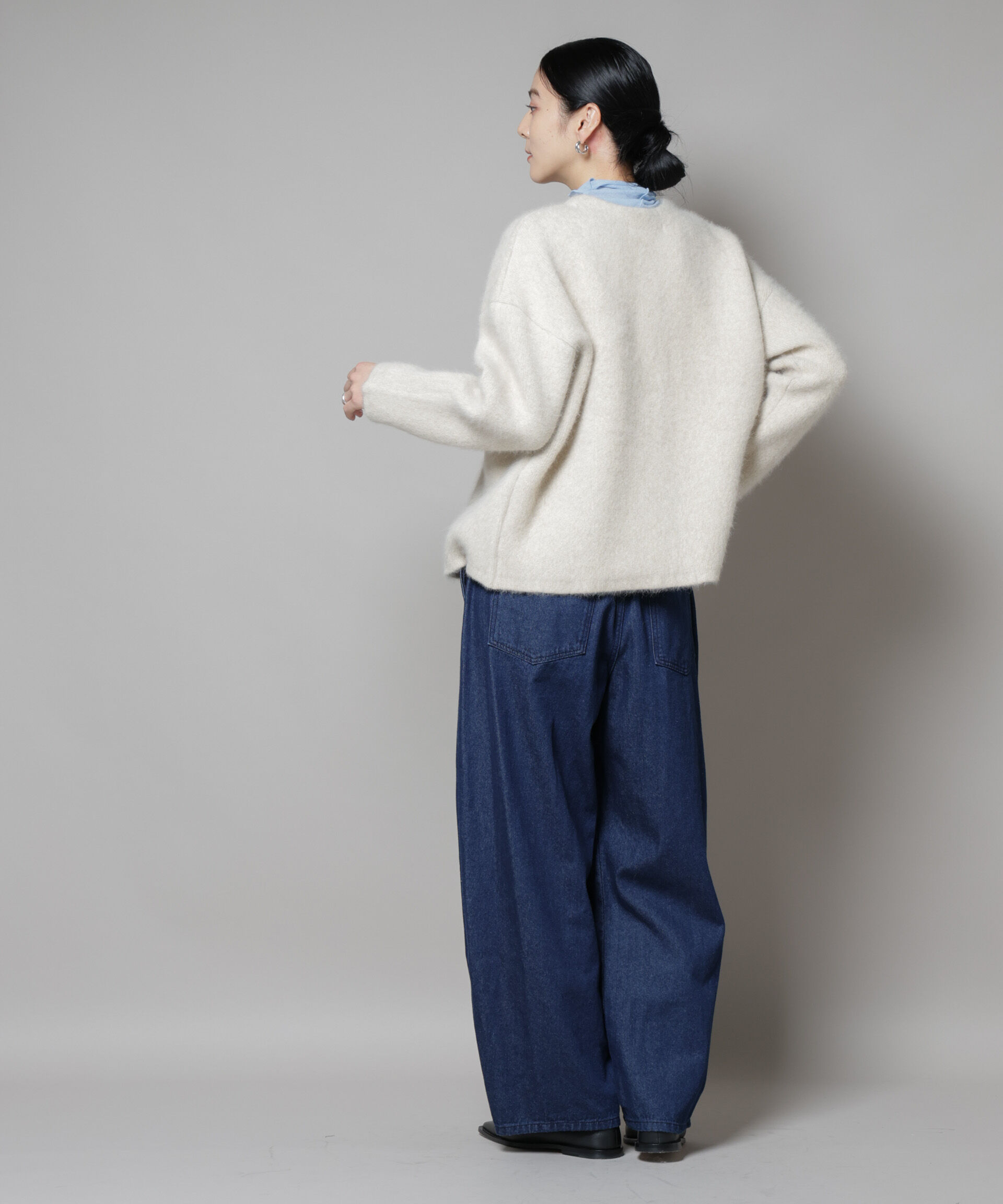 nano･universe「ウォッシャブルフォックスリバーニットジャケット」|ニット・セーター|