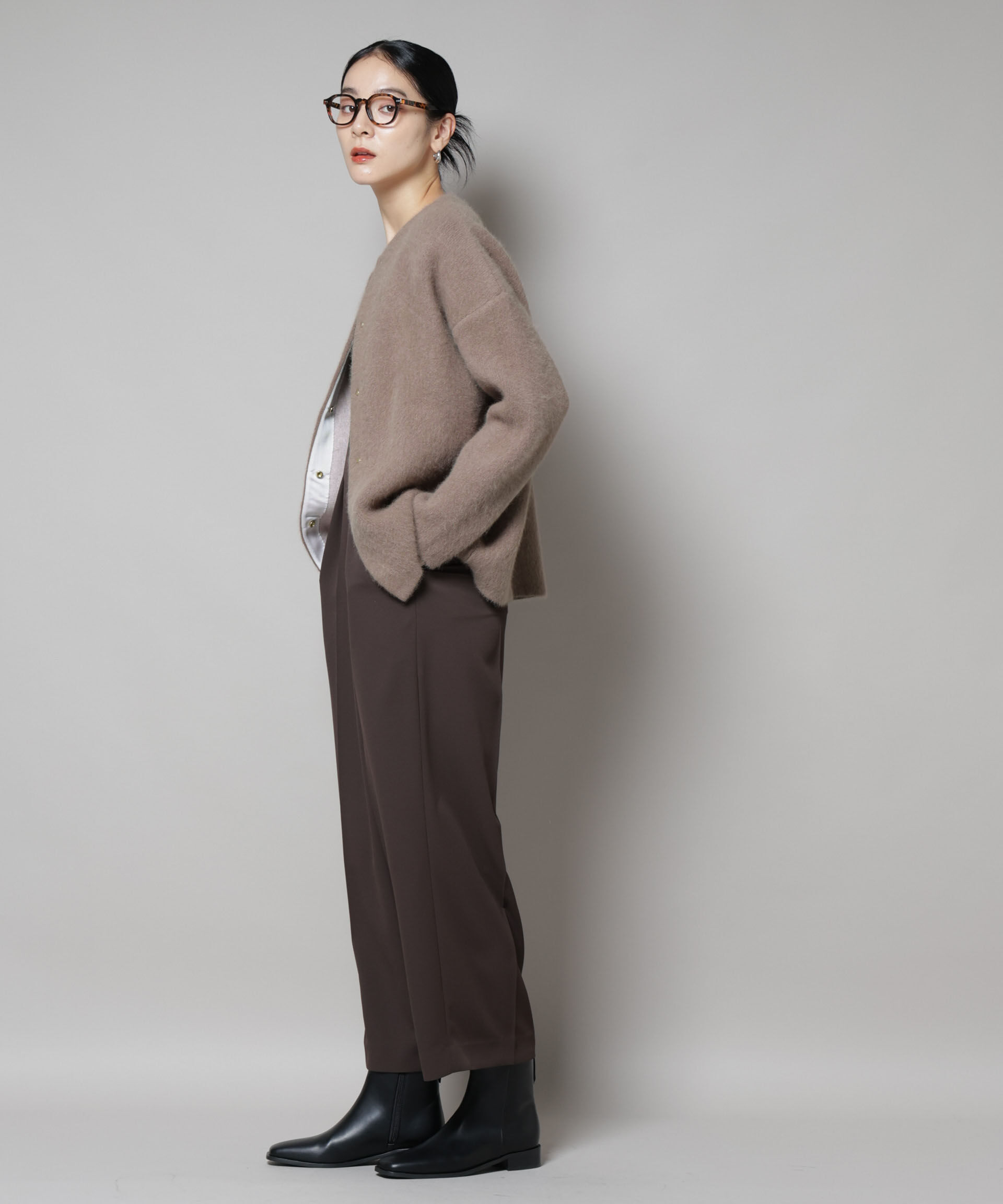 nano･universe「ウォッシャブルフォックスリバーニットジャケット」|ニット・セーター|