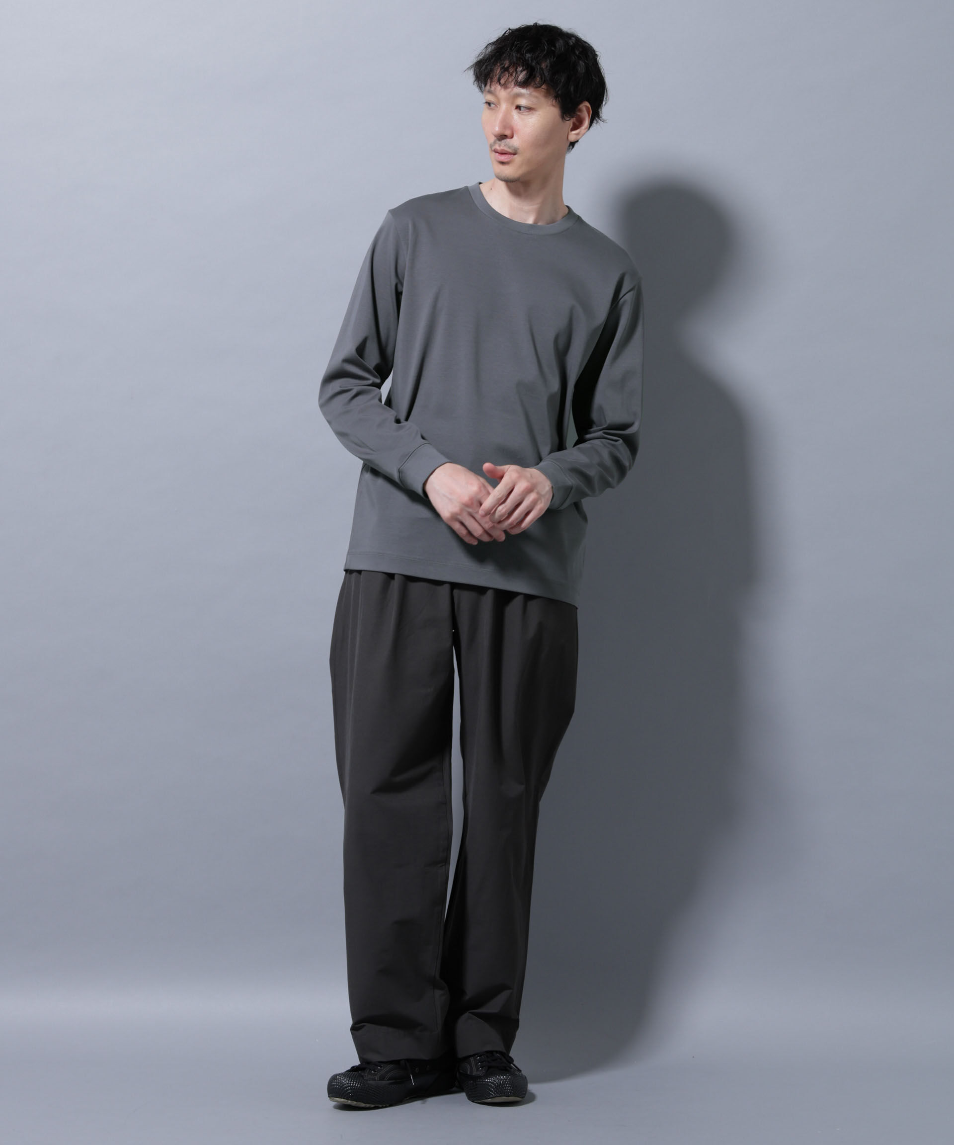 nano･universe「アンチスメルクルーネックTシャツ 長袖」|Tシャツ・カットソー|