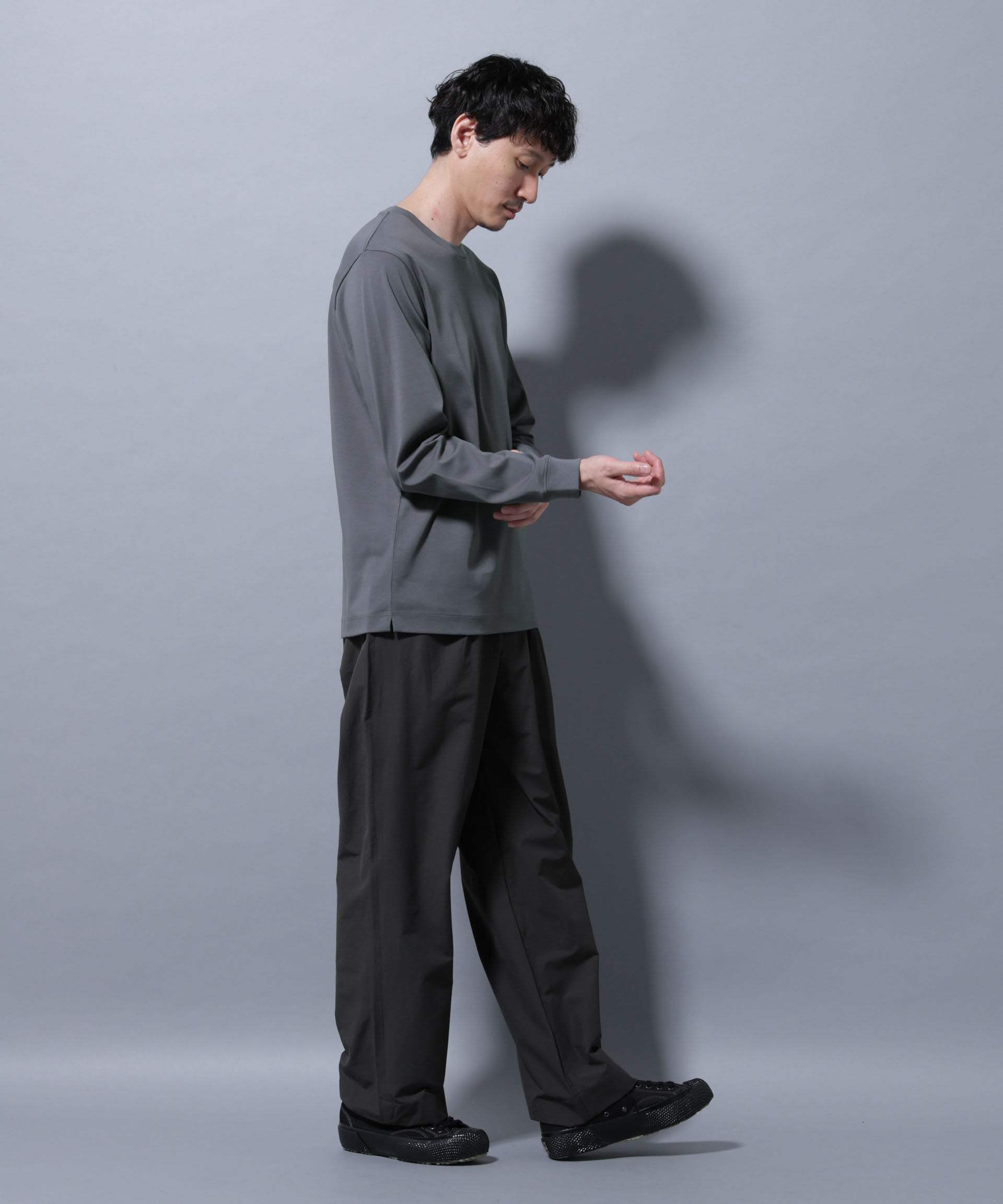 nano･universe「アンチスメルクルーネックTシャツ 長袖」|Tシャツ・カットソー|