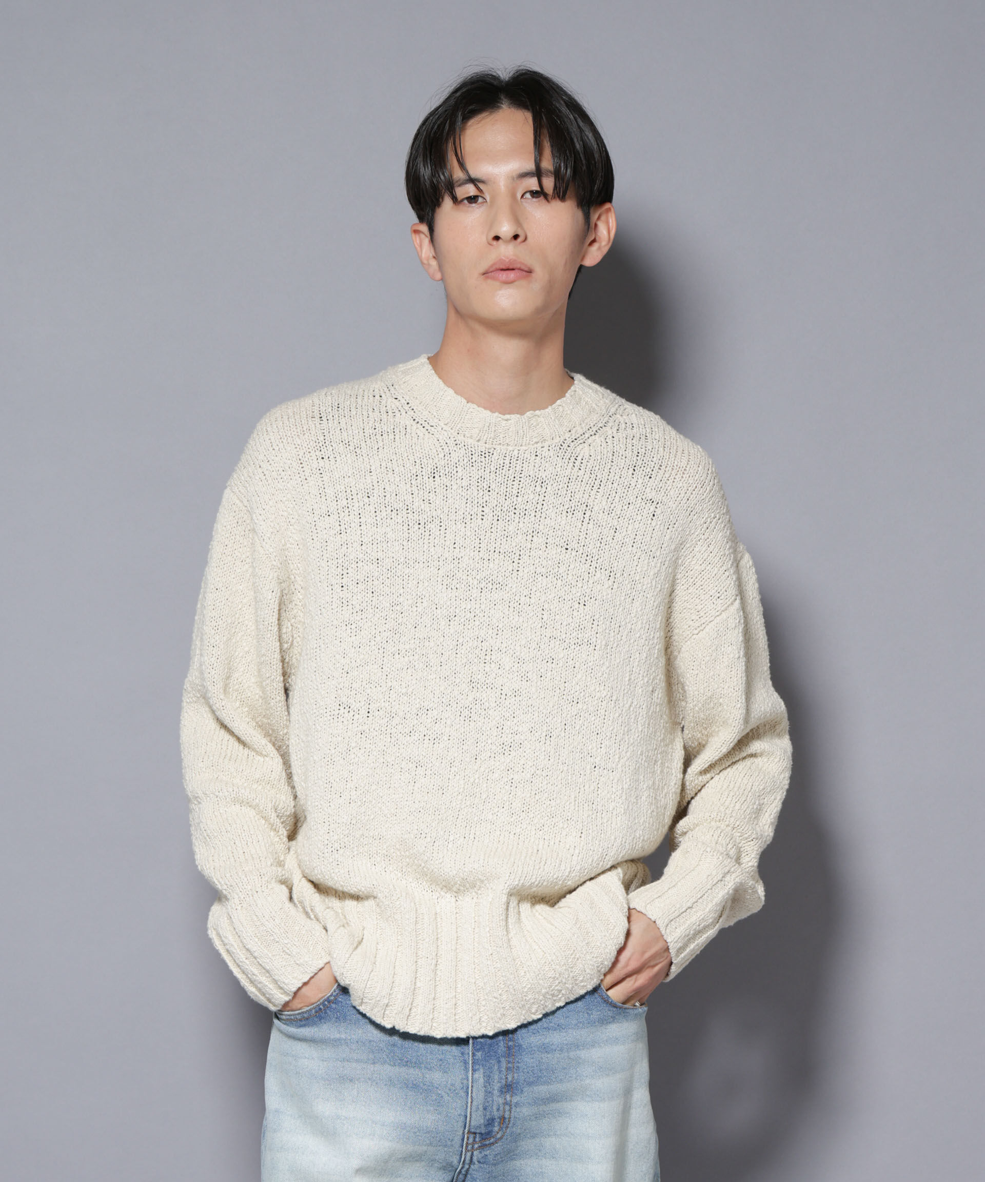 nano･universe「SRUB LILYYARN クルーネックニット」|ニット・セーター|