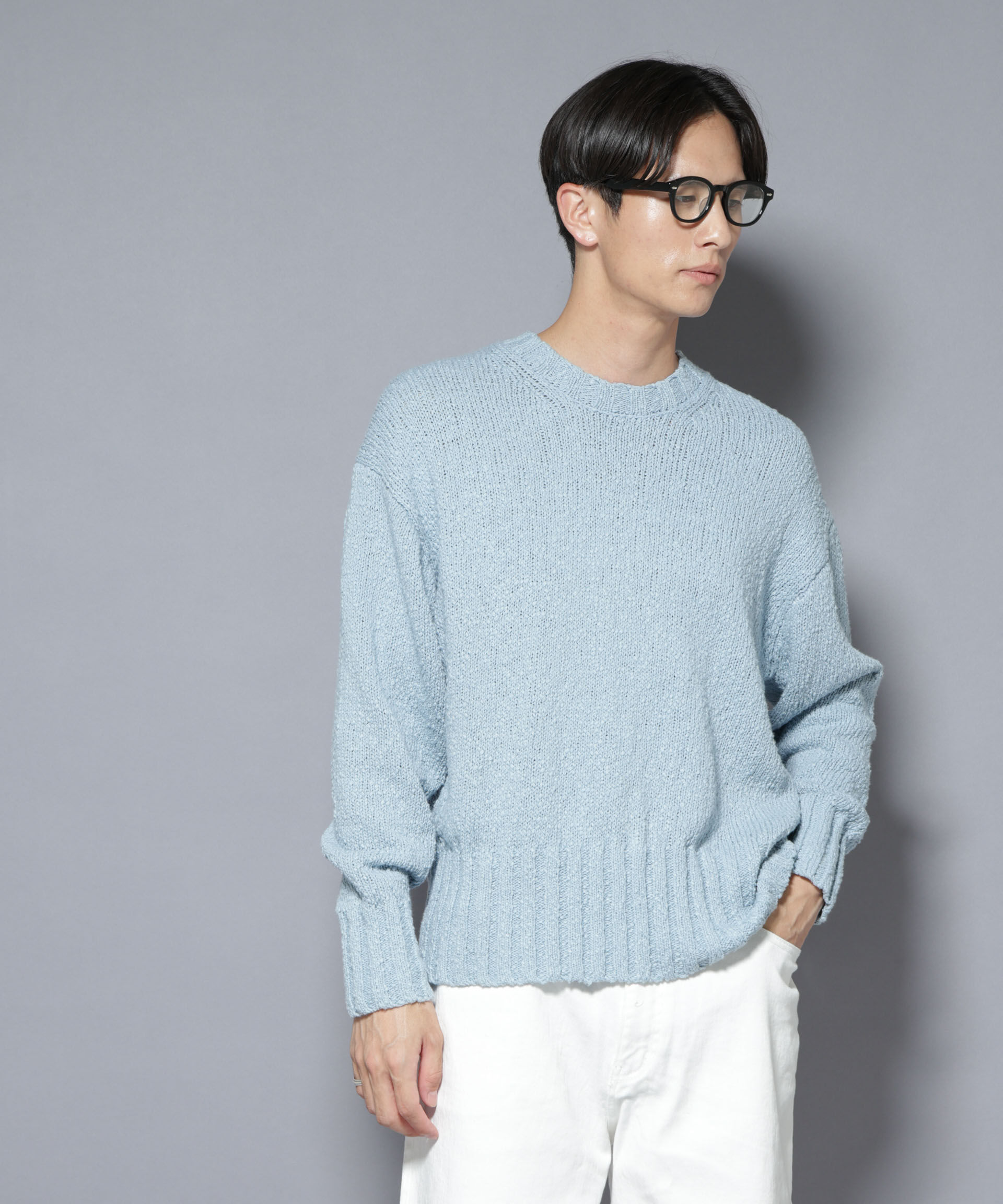 nano･universe「SRUB LILYYARN クルーネックニット」|ニット・セーター|