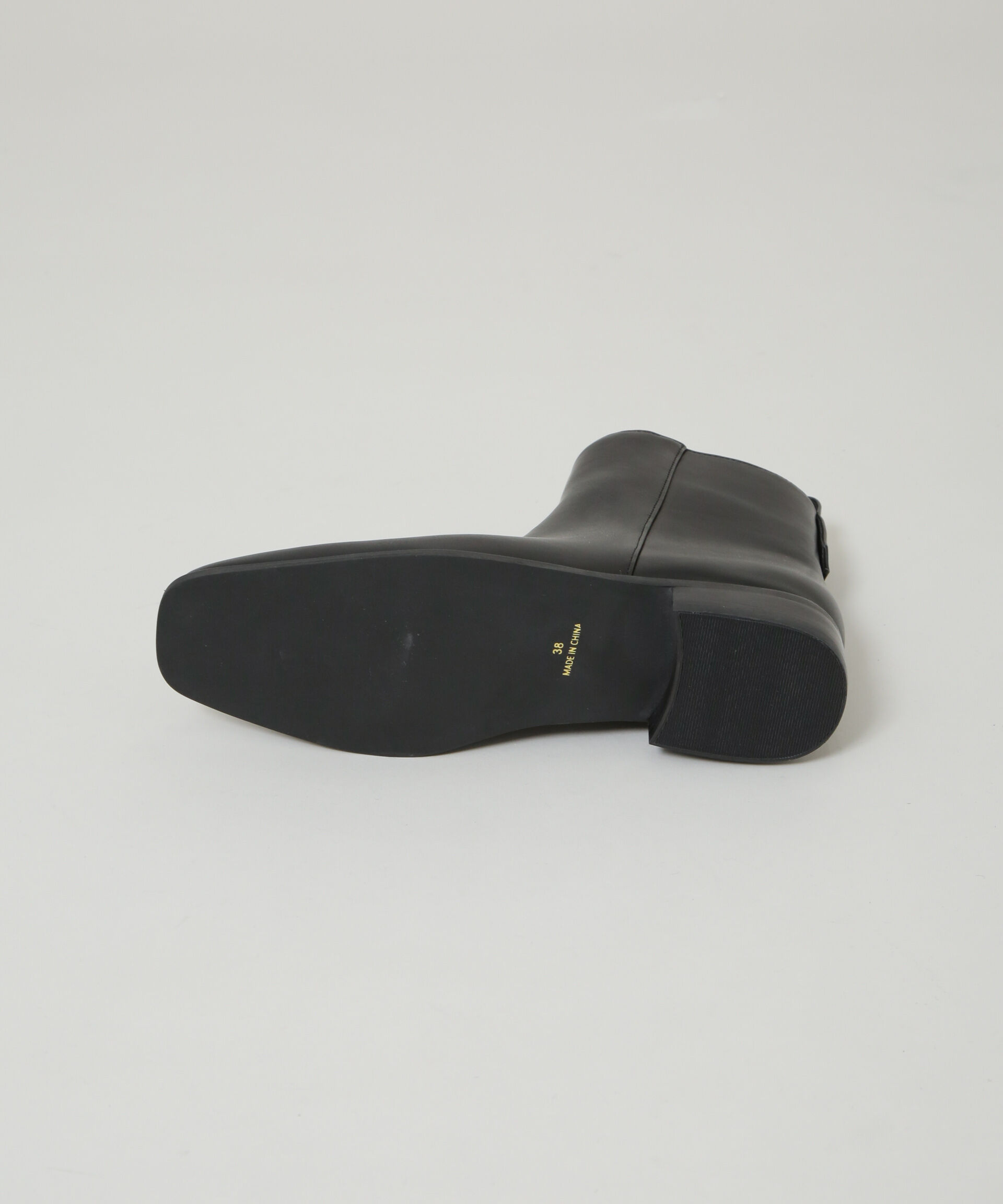 nano･universe「スクエアトゥフラットブーツ」|ビジネス・ドレスシューズ|